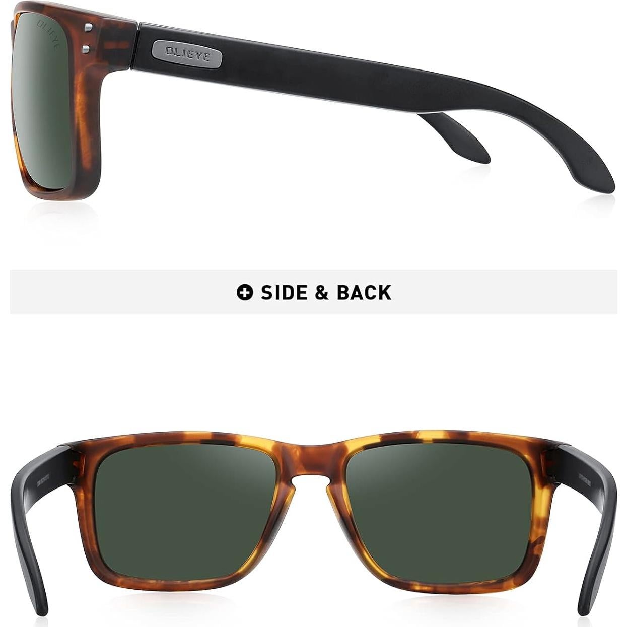 Gafas de sol polarizadas OLIEYE para hombres con estuche