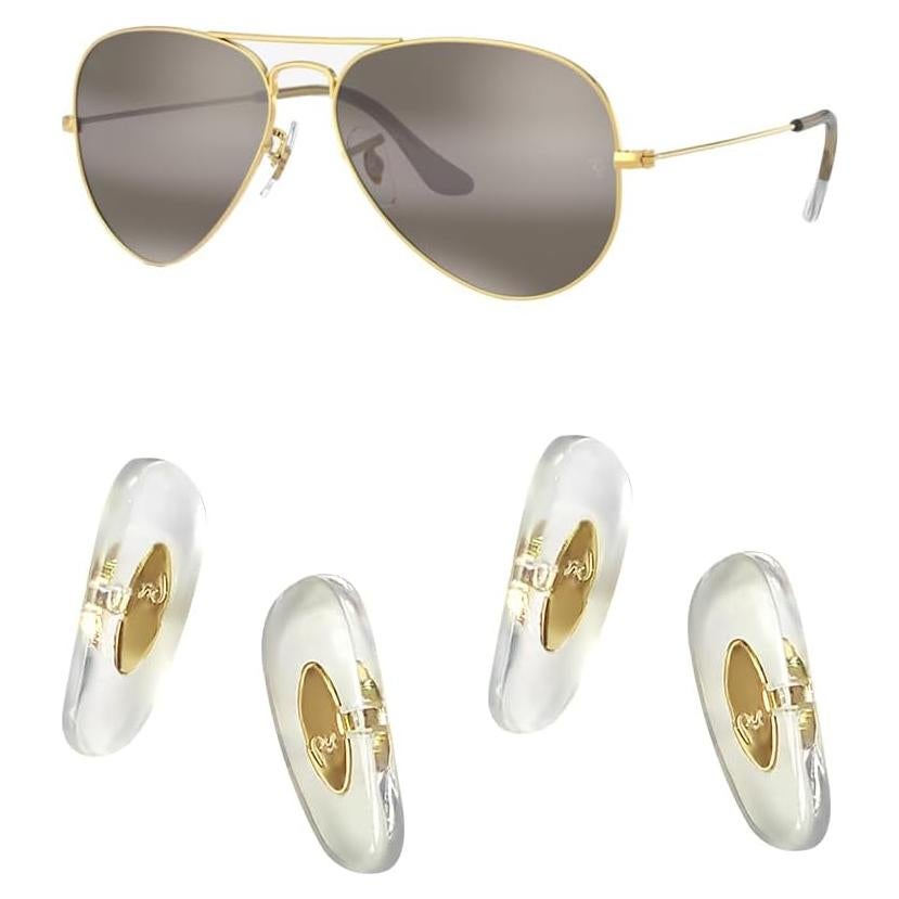 Almohadillas de nariz Ray-Ban Aviador 16mm doradas de silicona