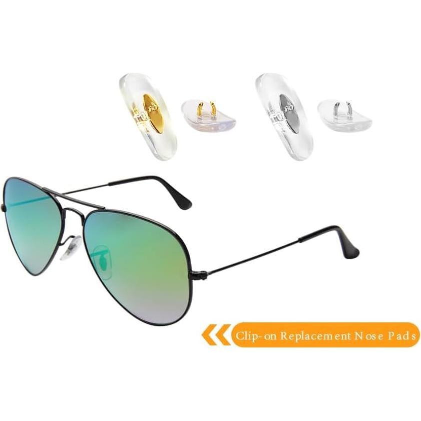 Almohadillas de nariz Ray-Ban Aviador 16mm doradas de silicona