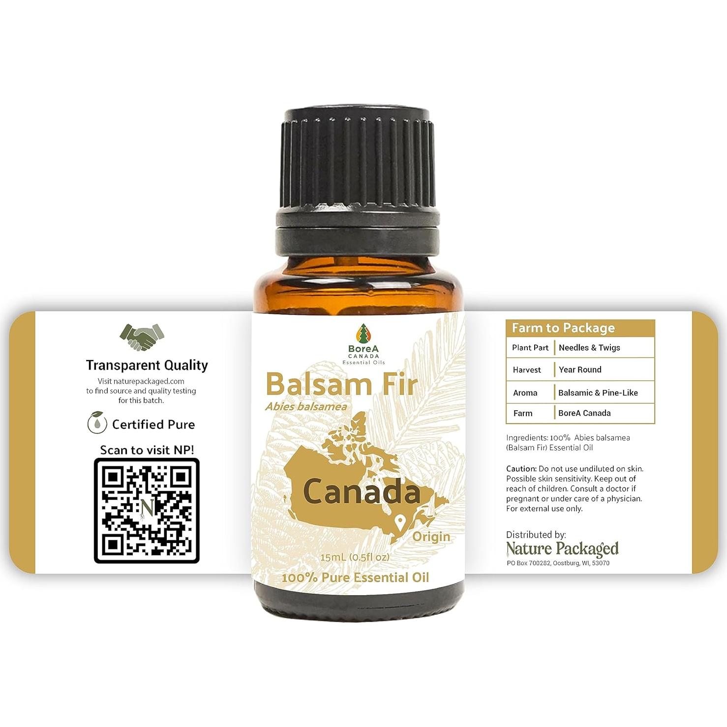 Aceite Esencial de Abeto Balsámico Nature Packaged 15ml - Grado Terapéutico