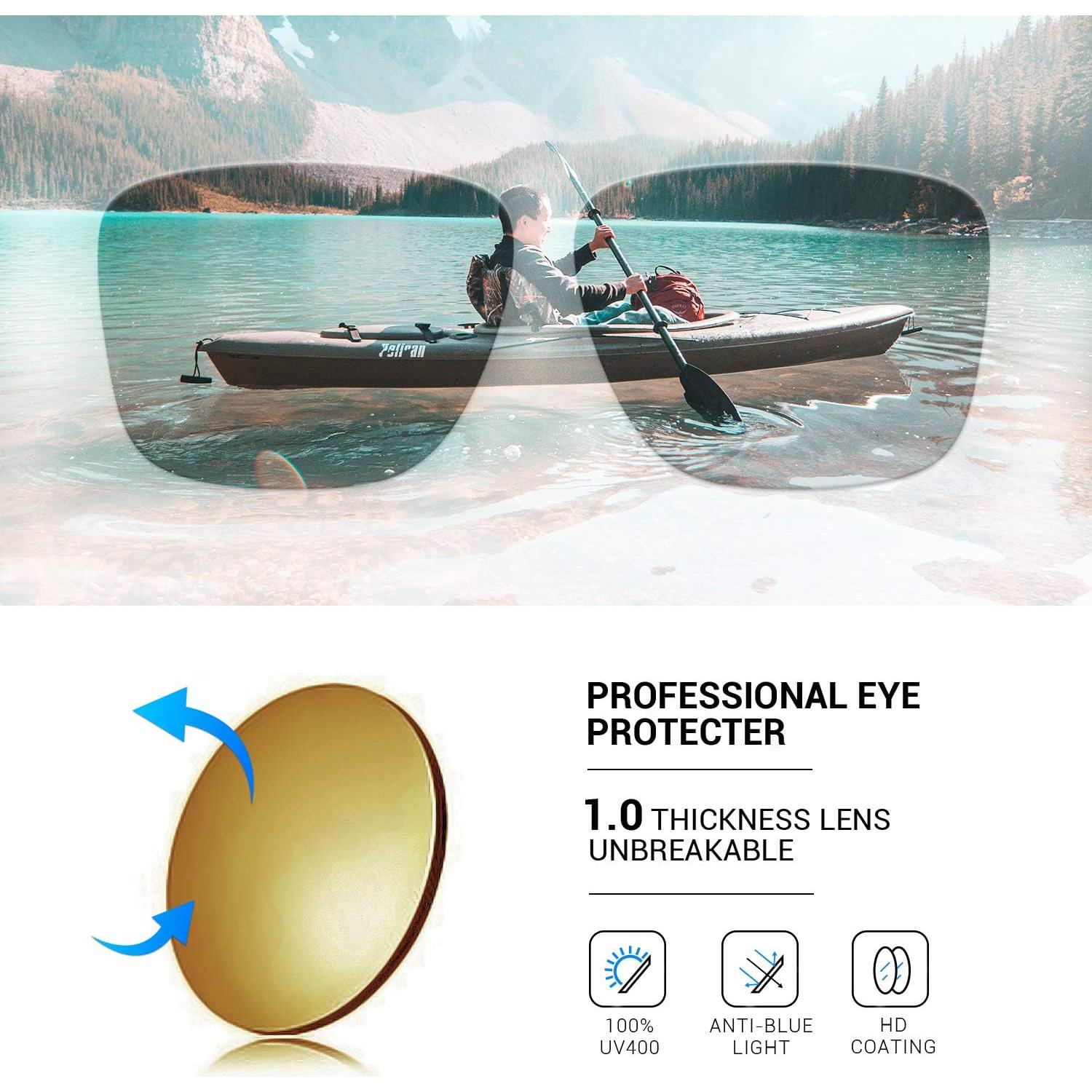 Gafas de sol deportivas TOREGE TR65 polarizadas 3 lentes