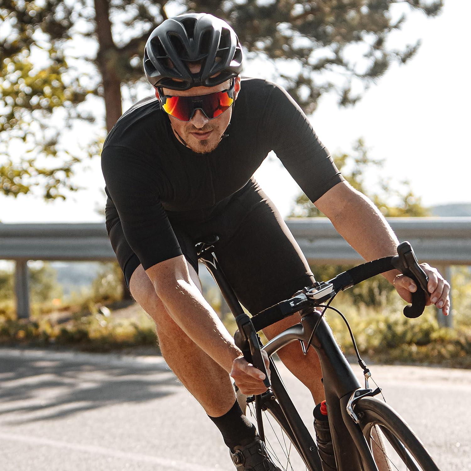 Gafas de sol deportivas TOREGE TR65 polarizadas 3 lentes