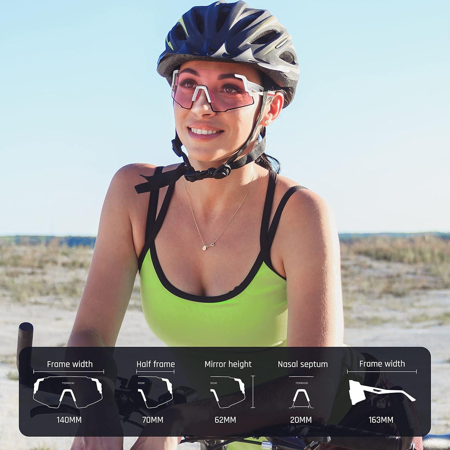 Gafas de sol deportivas TOREGE TR65 con 3 lentes intercambiables