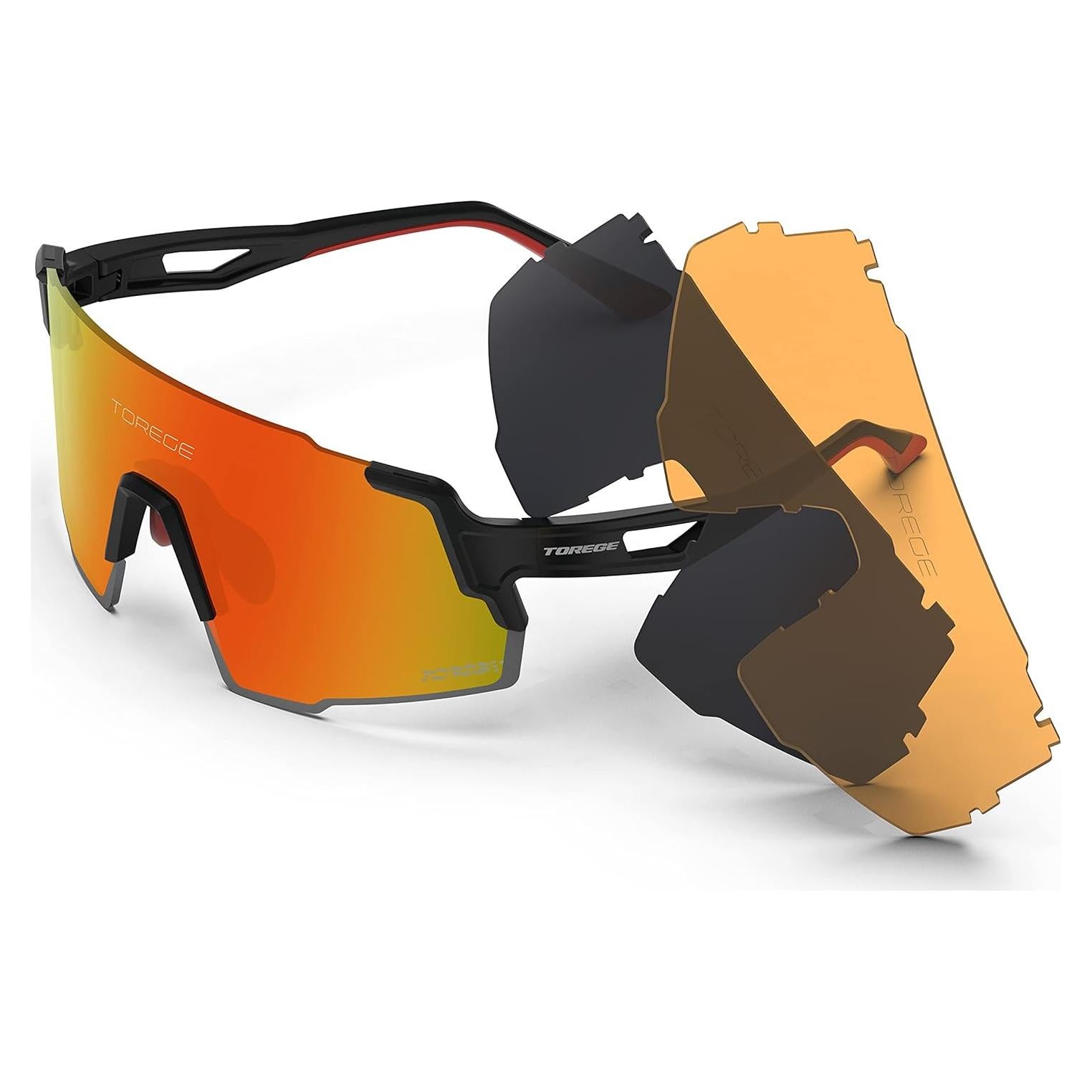 Gafas de Sol Deportivas TOREGE TR65 Polarizadas 3 Lentes