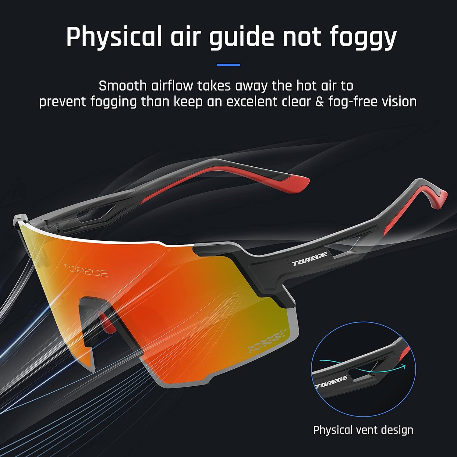 Gafas de Sol Deportivas TOREGE TR65 Polarizadas 3 Lentes