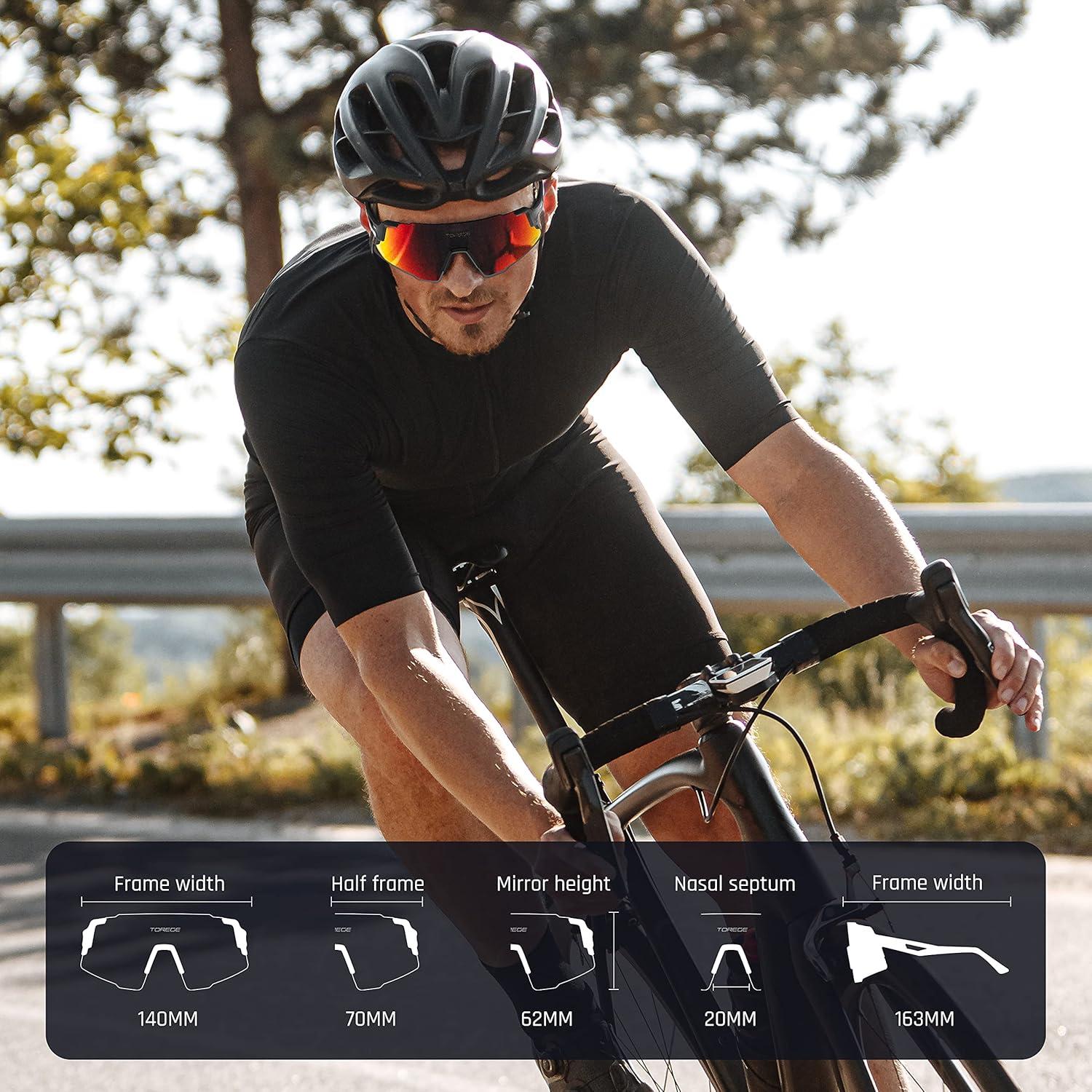 Gafas de Sol Deportivas TOREGE TR65 Polarizadas 3 Lentes