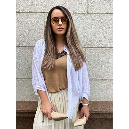 Gafas de sol polarizadas redondas metal vintage unisex