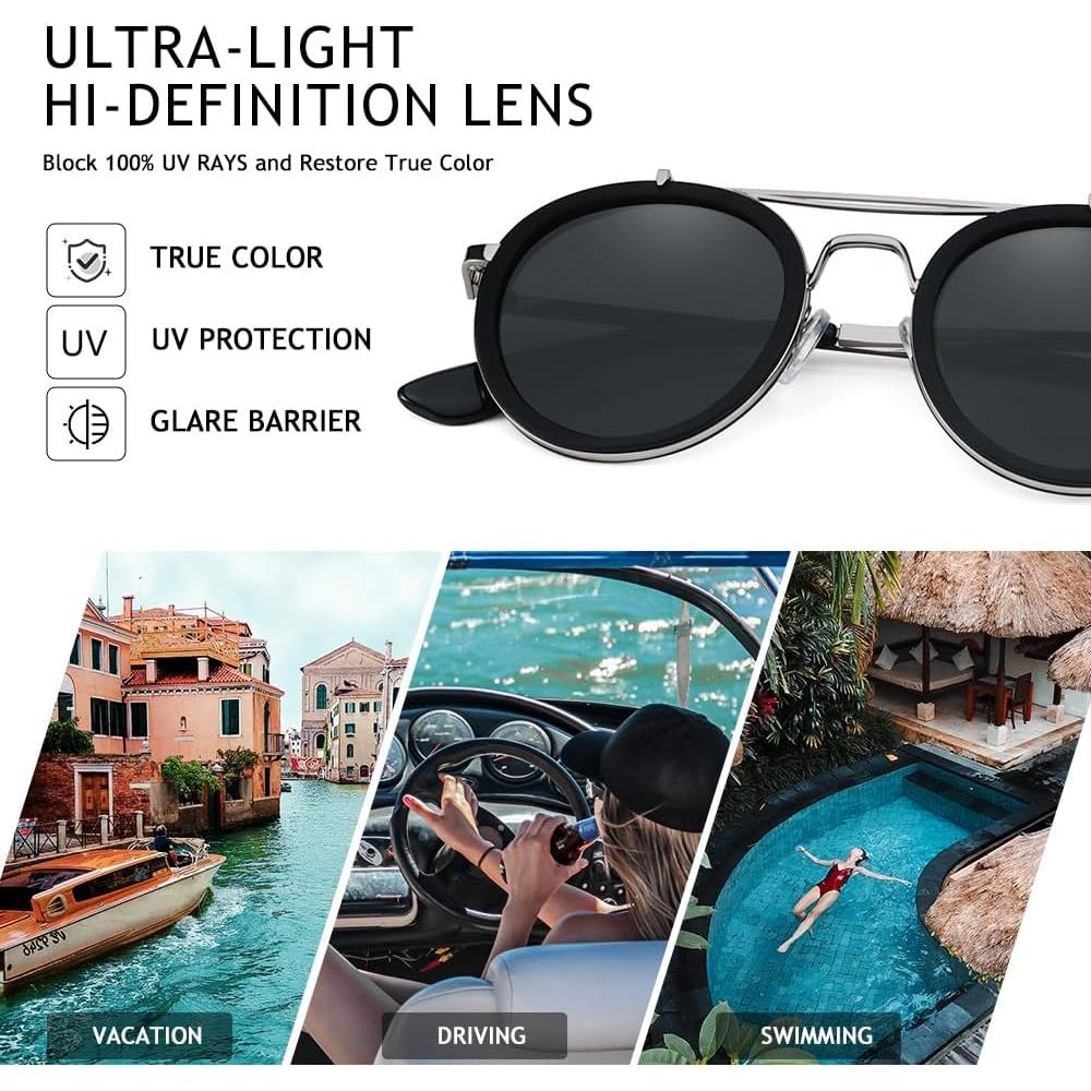 Gafas de sol polarizadas VentiVenti estilo vintage unisex