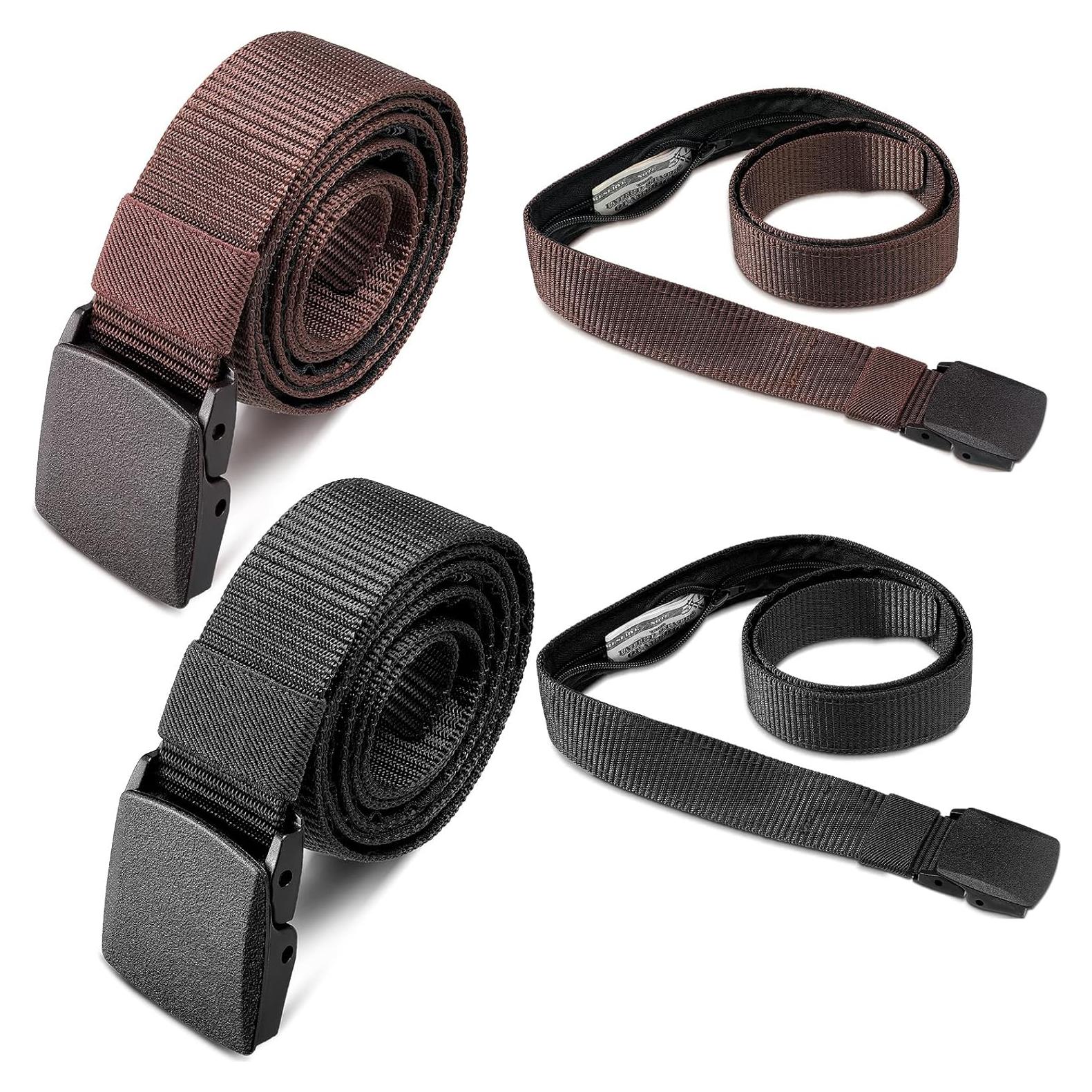 Cinturones de Dinero de Viaje Eurzom 2 Pcs Nylon Seguridad