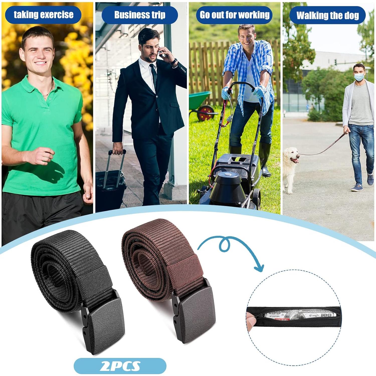 Cinturones de Dinero de Viaje Eurzom 2 Pcs Nylon Seguridad