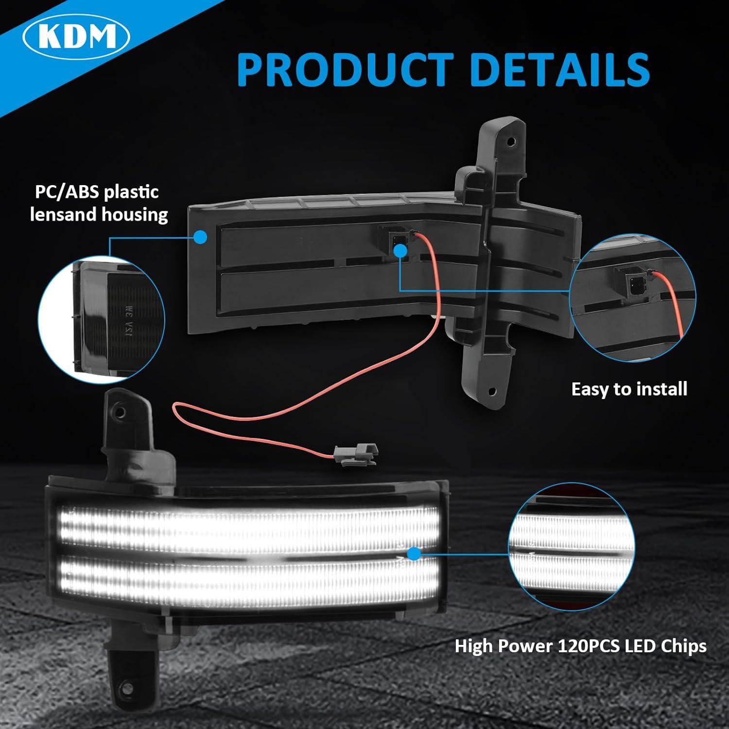 Luz de Señal de Giro LED KDM para Espejo Lateral 2014-2019
