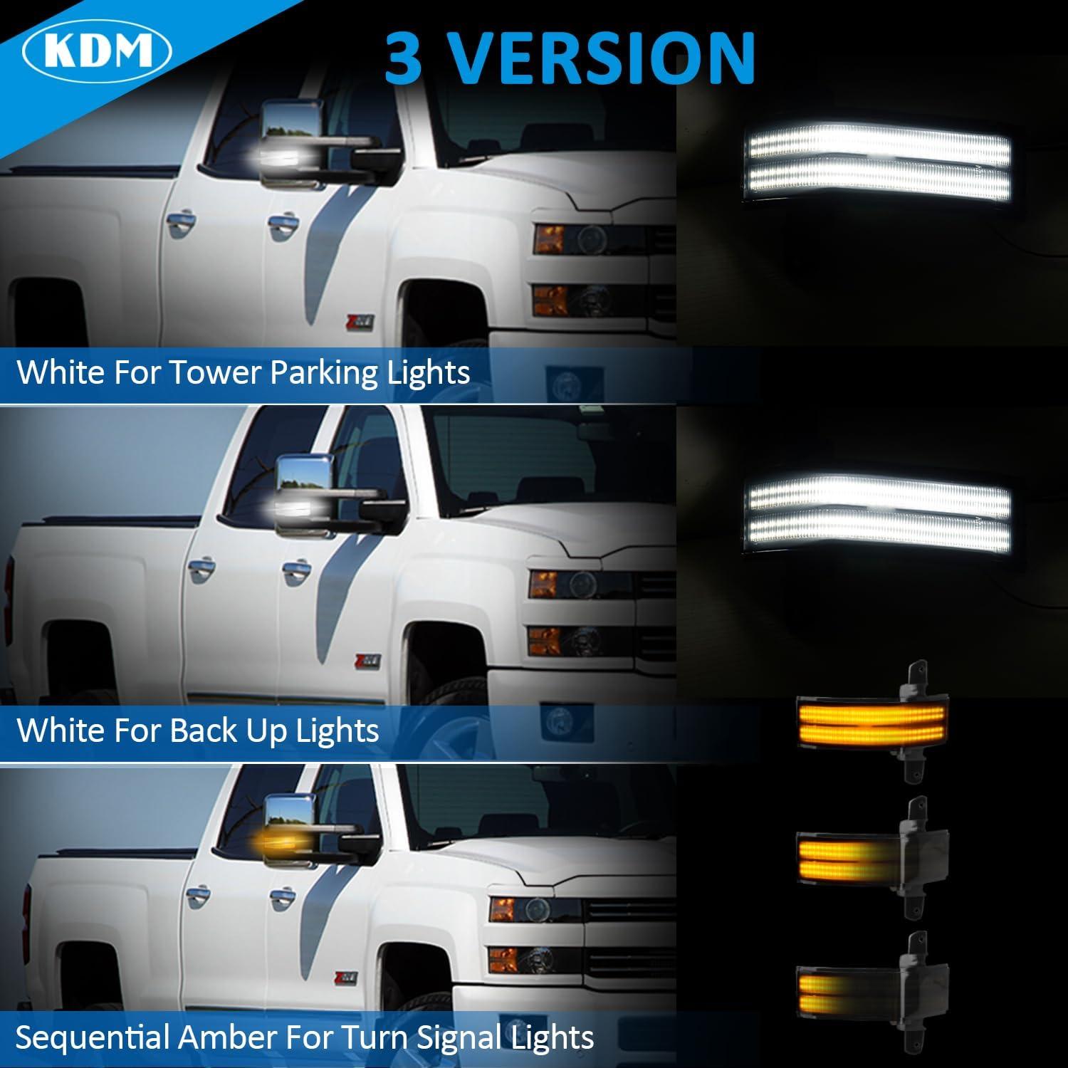 Luz de Señal de Giro LED KDM para Espejo Lateral 2014-2019