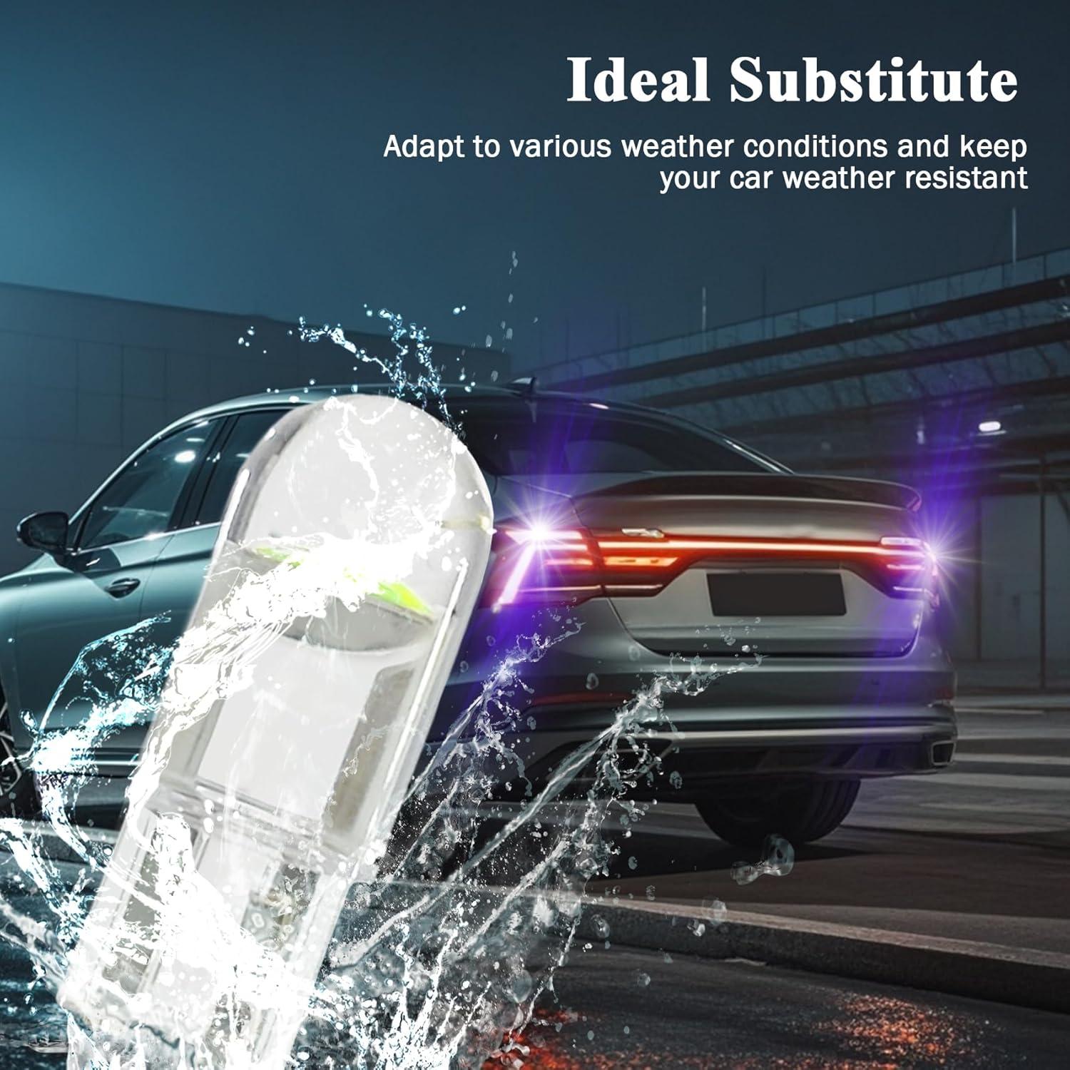 30 Bombillas LED 194 RGOAANC 6000K Azul 2W 360° Sin Errores