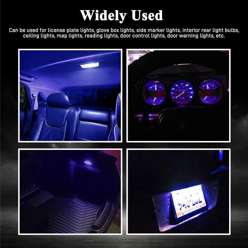 30 Bombillas LED 194 RGOAANC 6000K Azul 2W 360° Sin Errores