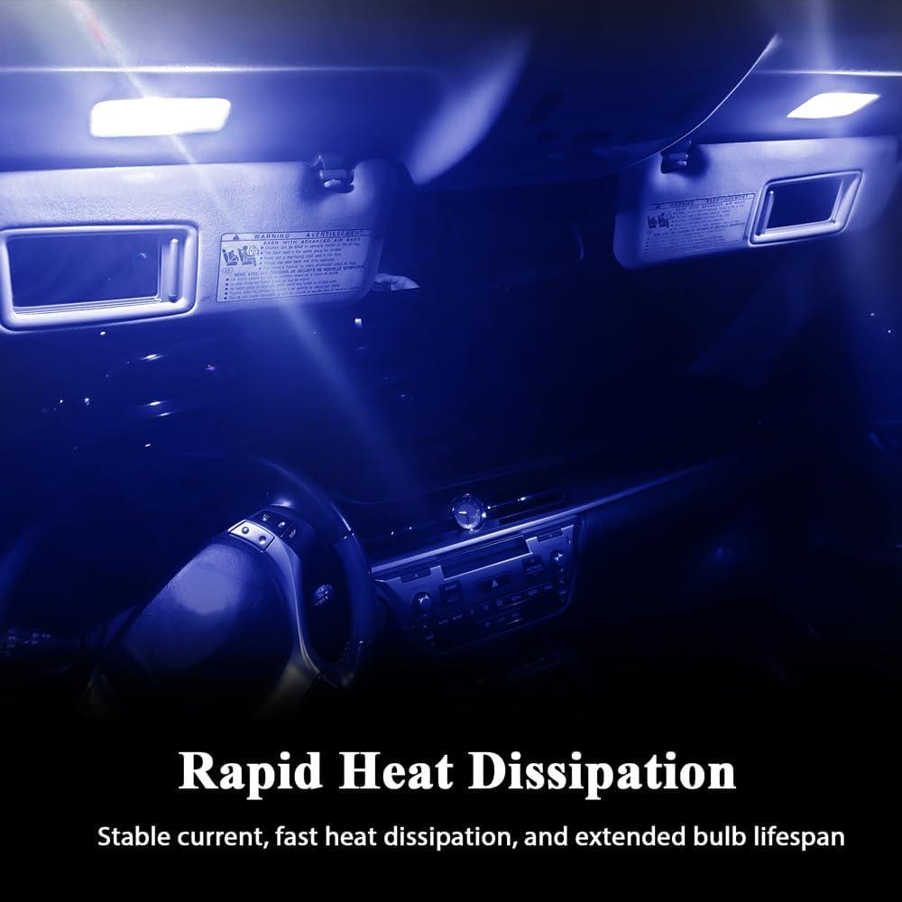 30 Bombillas LED 194 RGOAANC 6000K Azul 2W 360° Sin Errores
