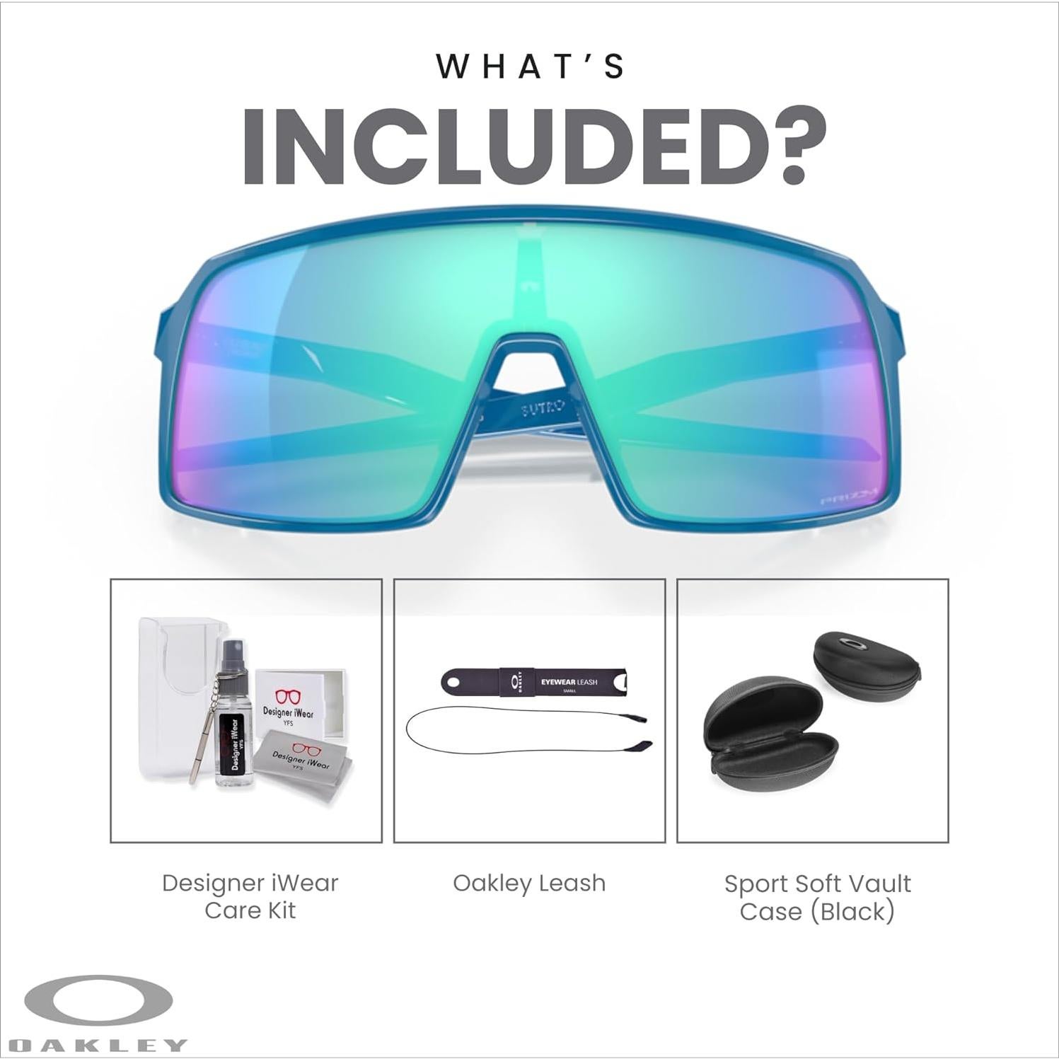 Gafas de sol Oakley Sutro S con correa y kit de limpieza