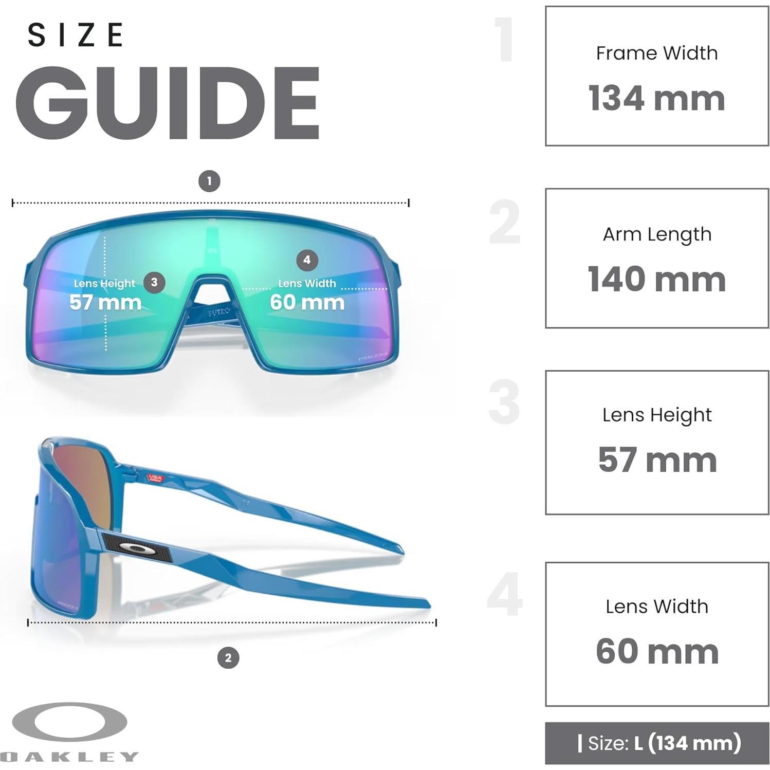 Gafas de sol Oakley Sutro S con correa y kit de limpieza