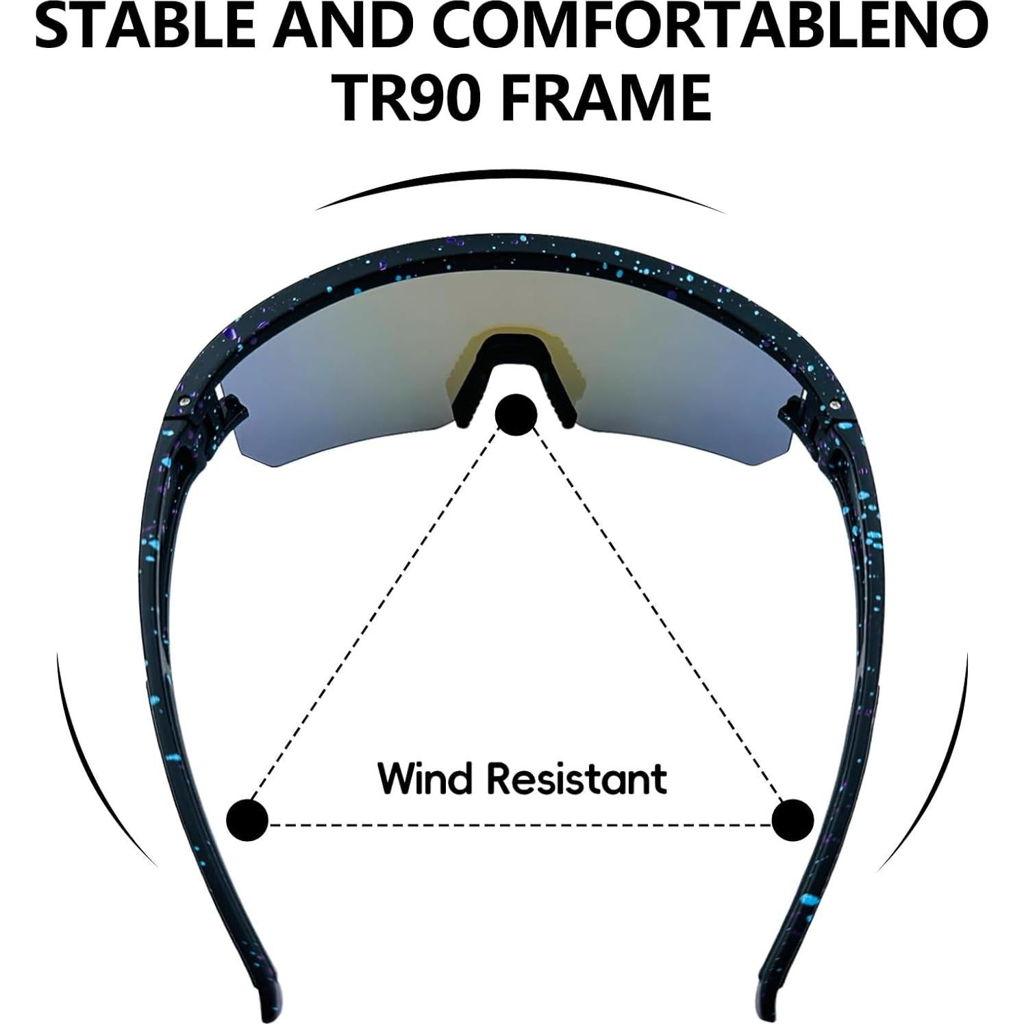 Gafas de sol polarizadas IKTOD P011 UV400 para deportes