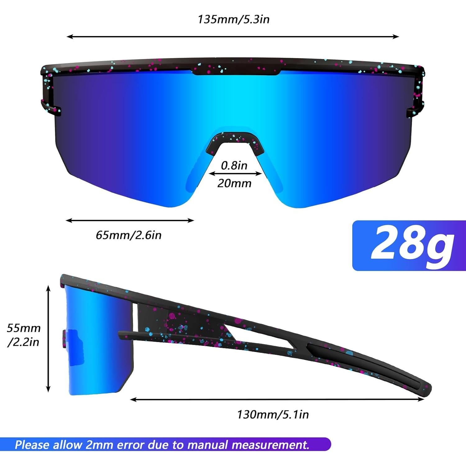 Gafas de sol polarizadas IKTOD P011 UV400 para deportes