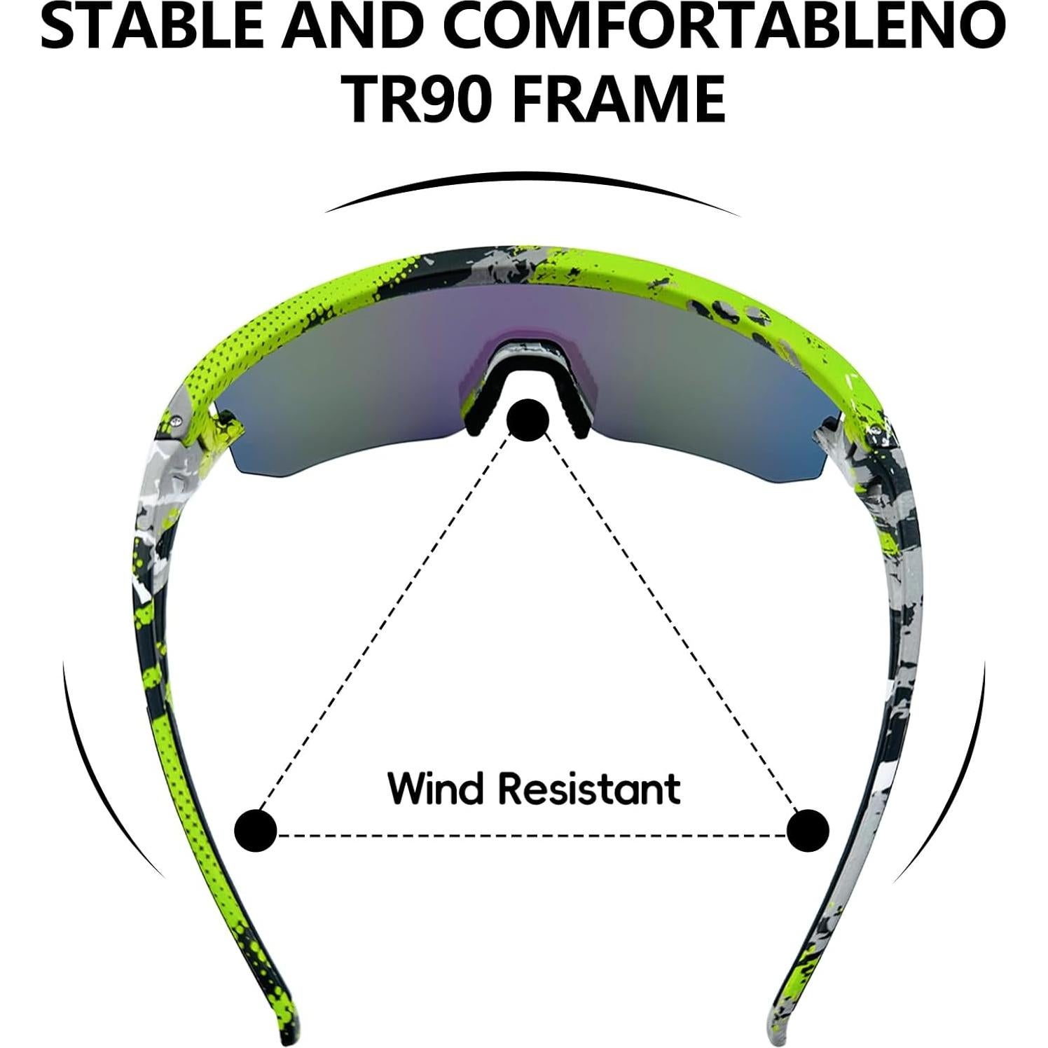 Gafas de sol polarizadas IKTOD P011 UV400 para deportes