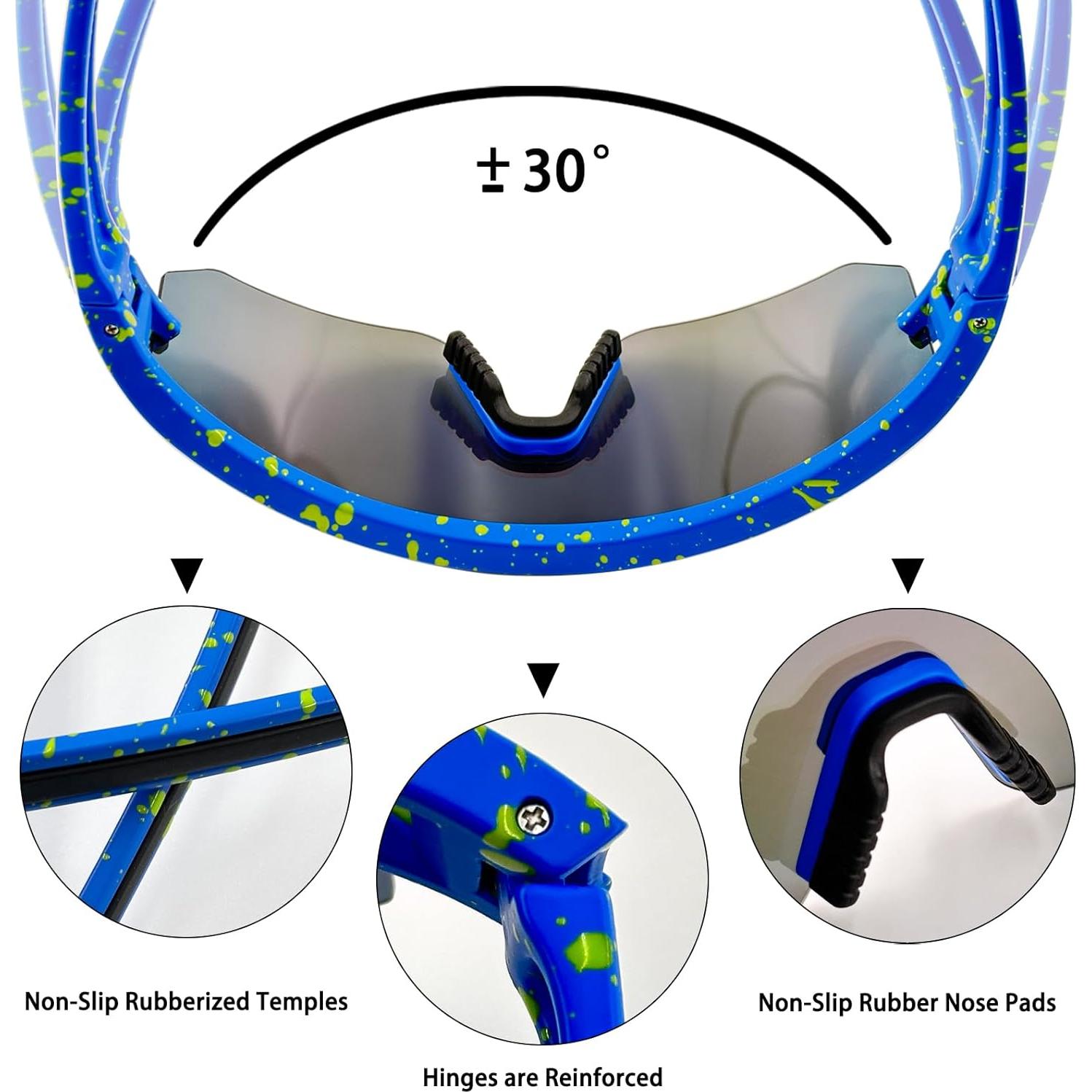 Gafas de sol polarizadas IKTOD P011 UV400 para deportes