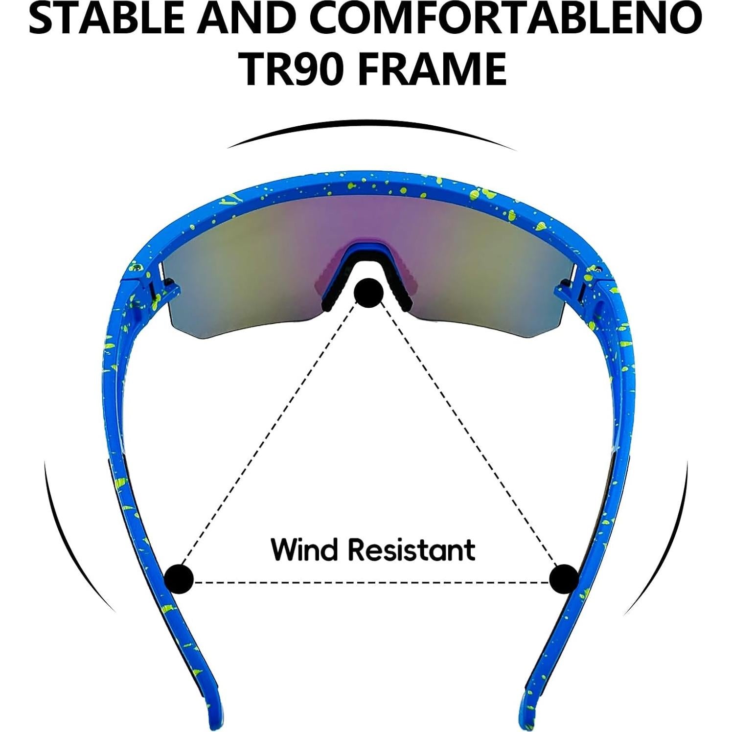 Gafas de sol polarizadas IKTOD P011 UV400 para deportes