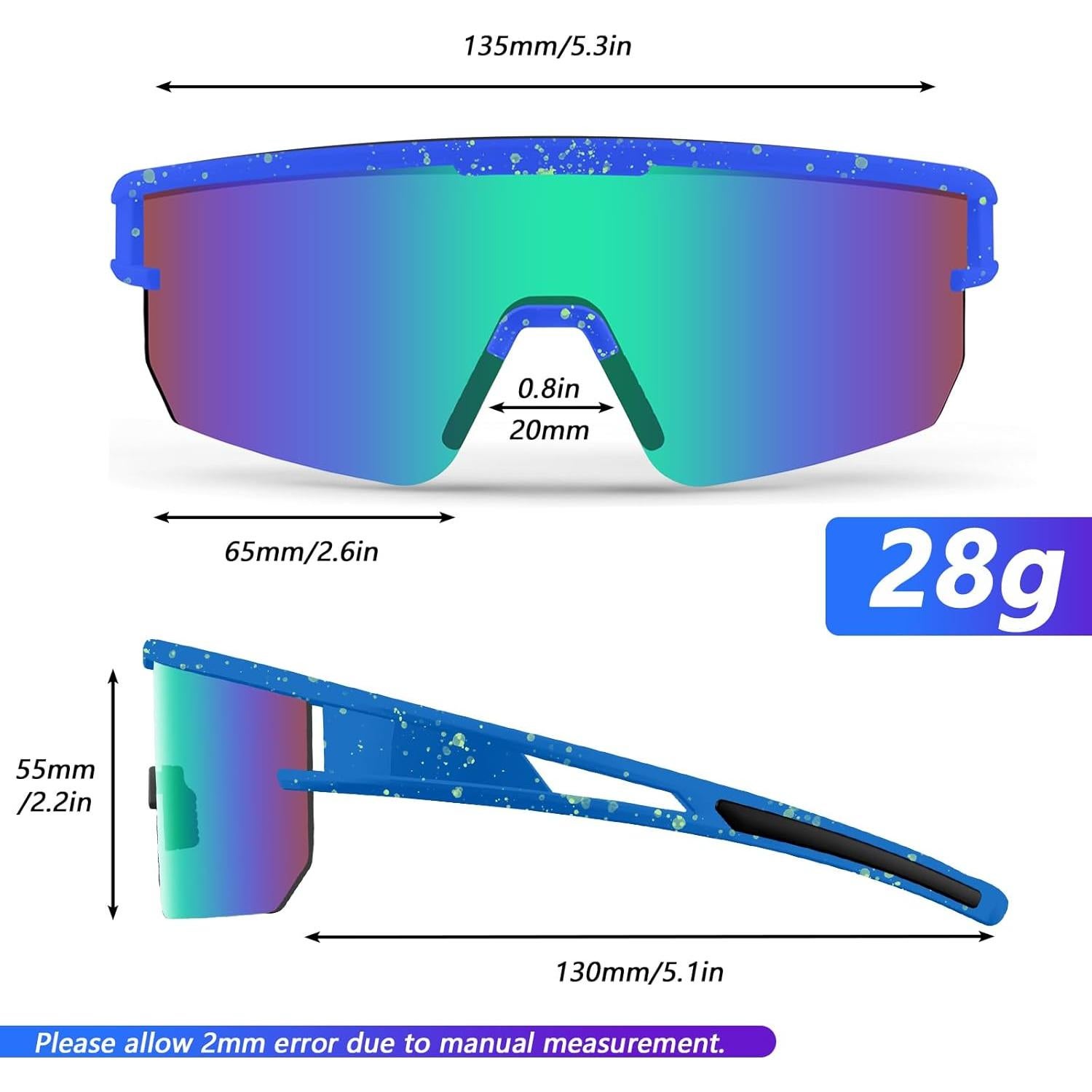 Gafas de sol polarizadas IKTOD P011 UV400 para deportes