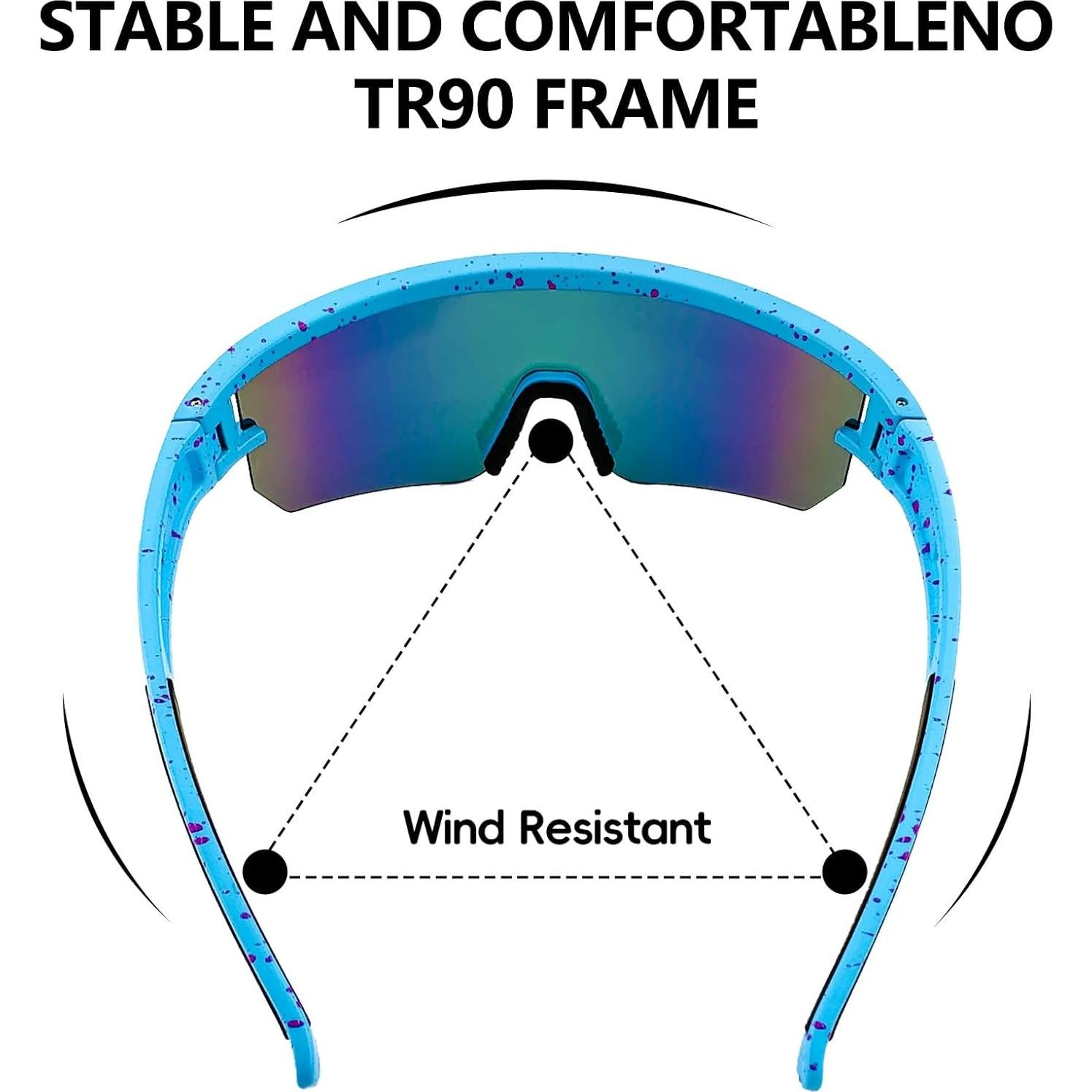 Gafas de sol polarizadas IKTOD TR90 UV400 para deportes