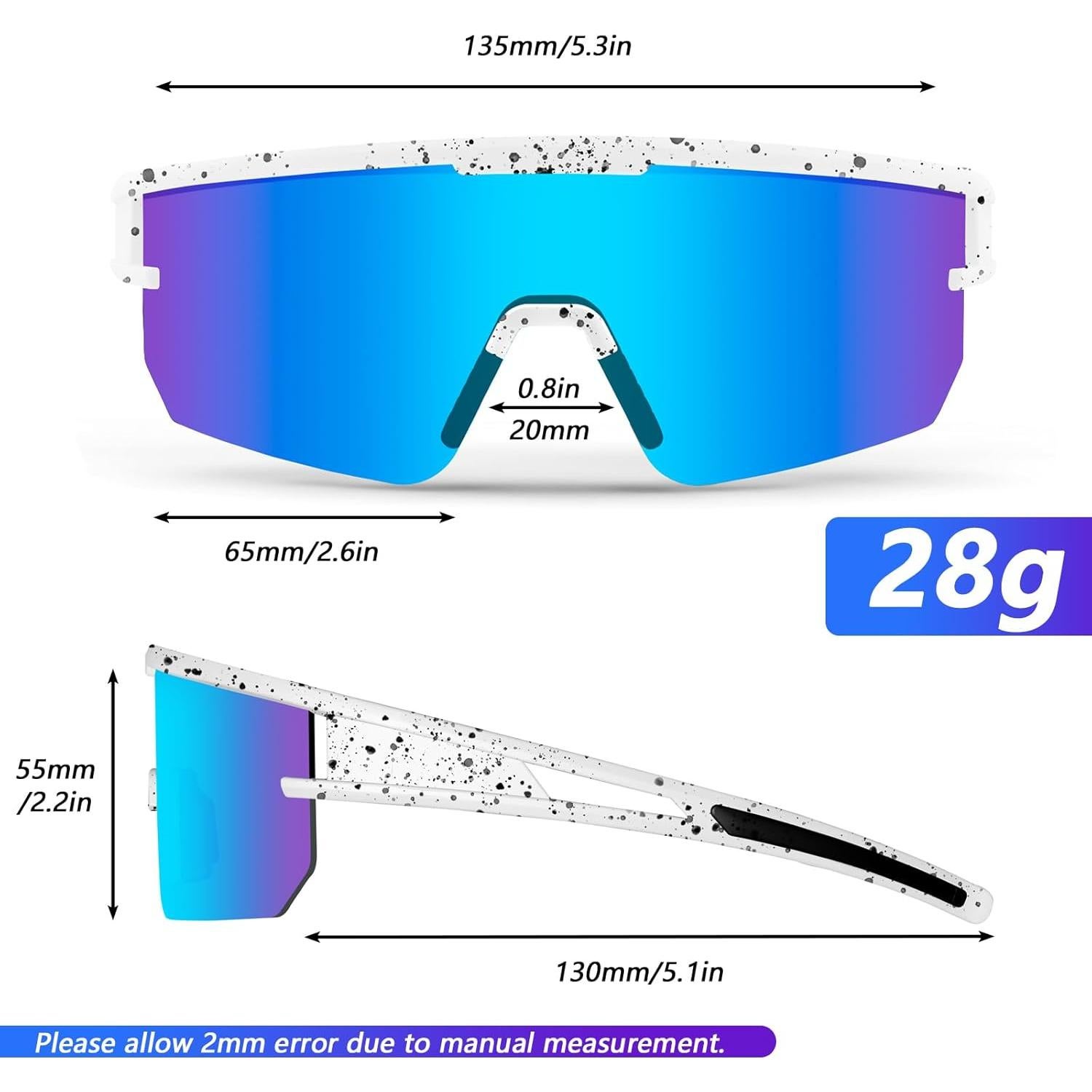 Gafas de sol polarizadas IKTOD P011 UV400 para deportes