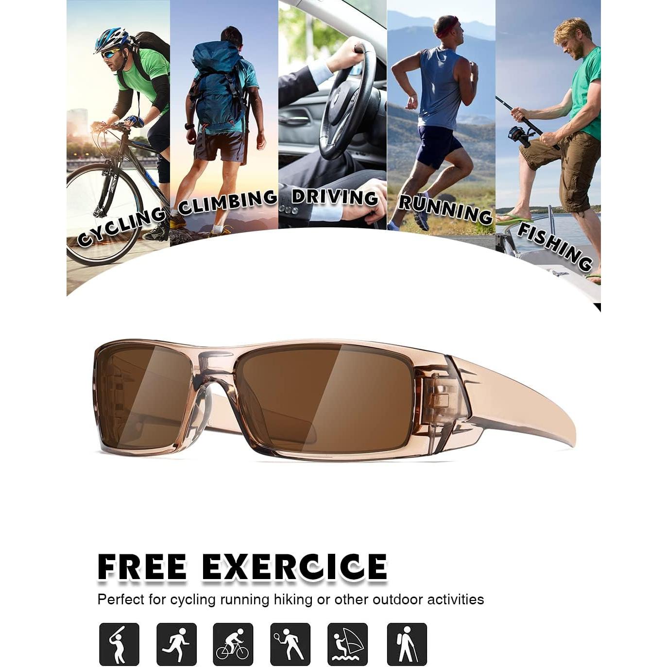 Gafas de sol polarizadas TIANYESY unisex retro deportivas