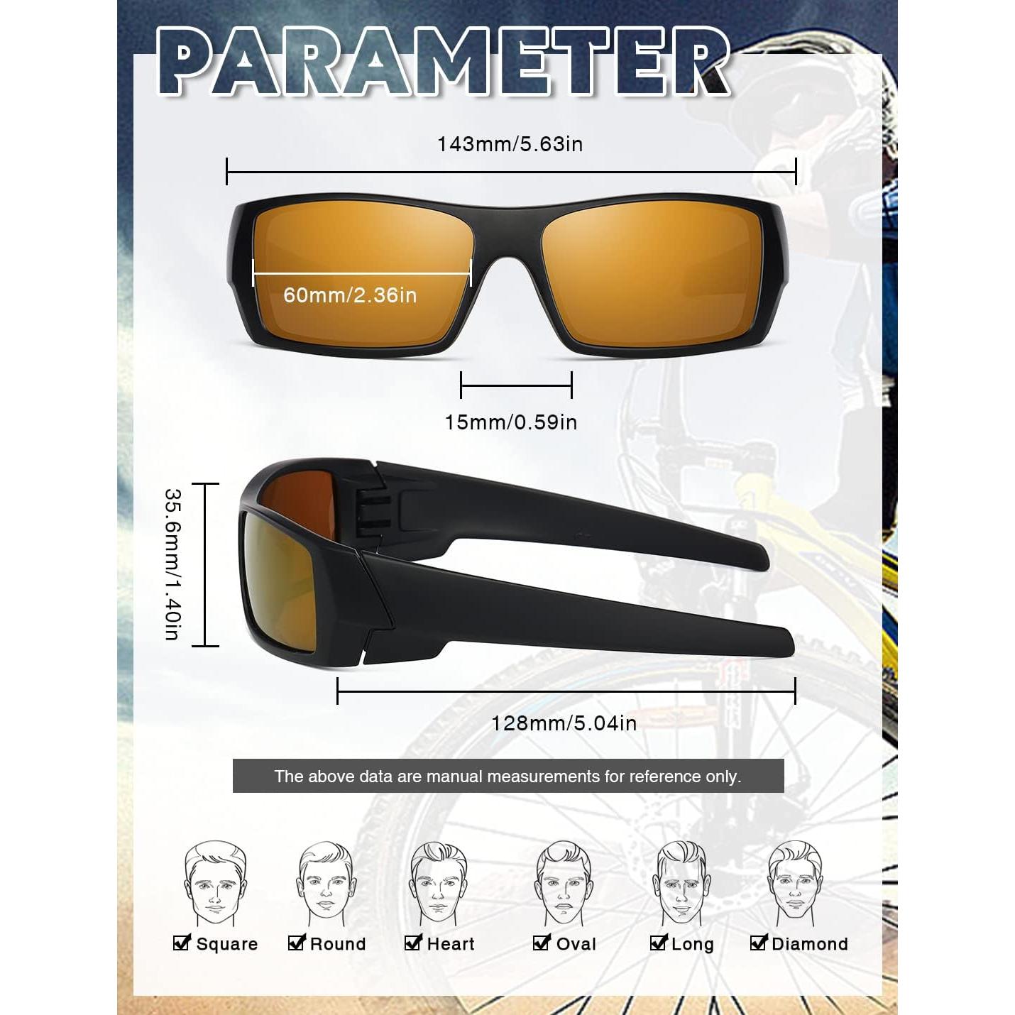 Gafas de sol polarizadas TIANYESY unisex retro deportivas