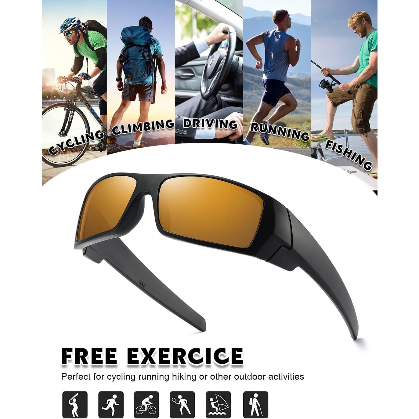 Gafas de sol polarizadas TIANYESY unisex retro deportivas