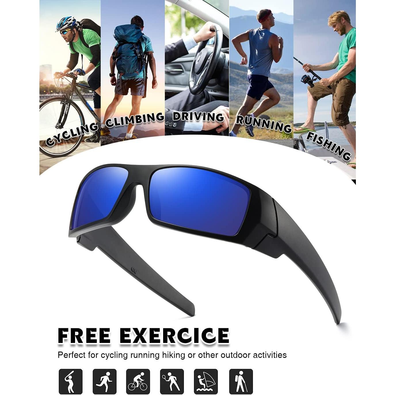 Gafas de sol polarizadas TIANYESY unisex retro deportivas