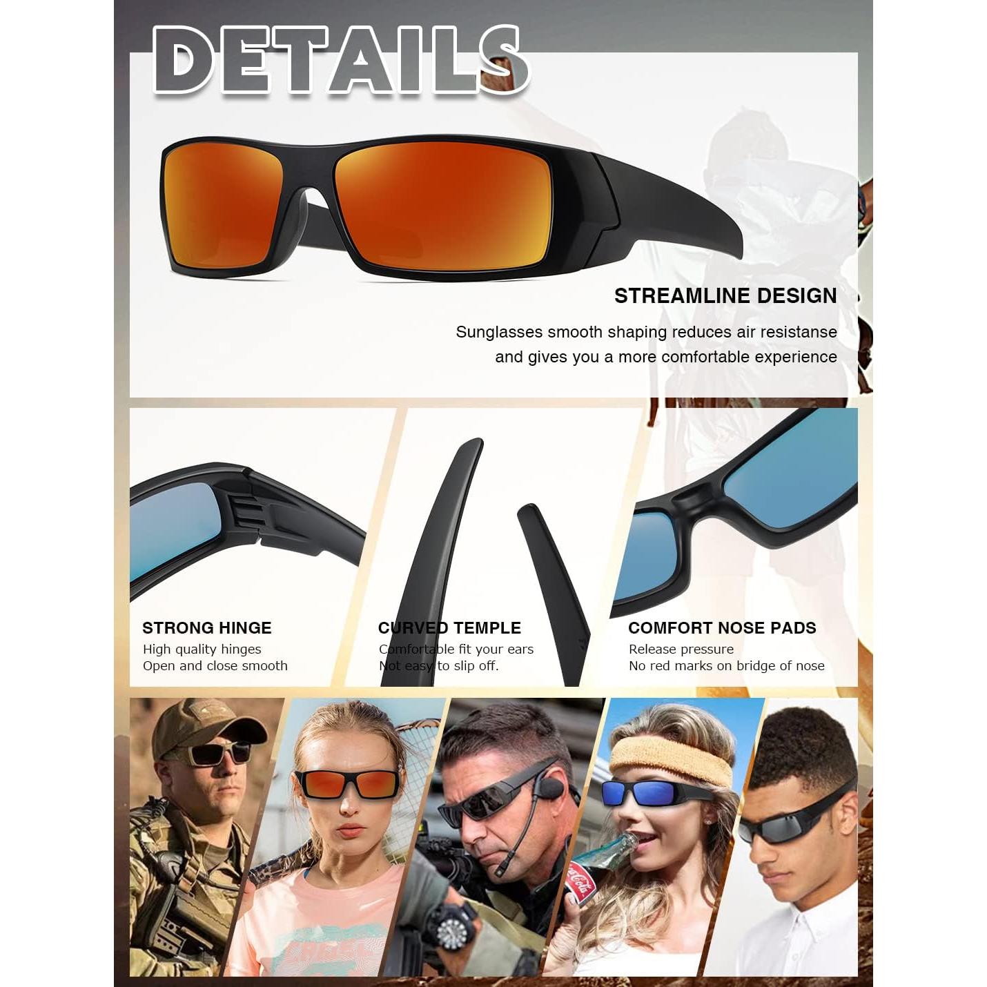 Gafas de sol polarizadas TIANYESY unisex retro deportivas