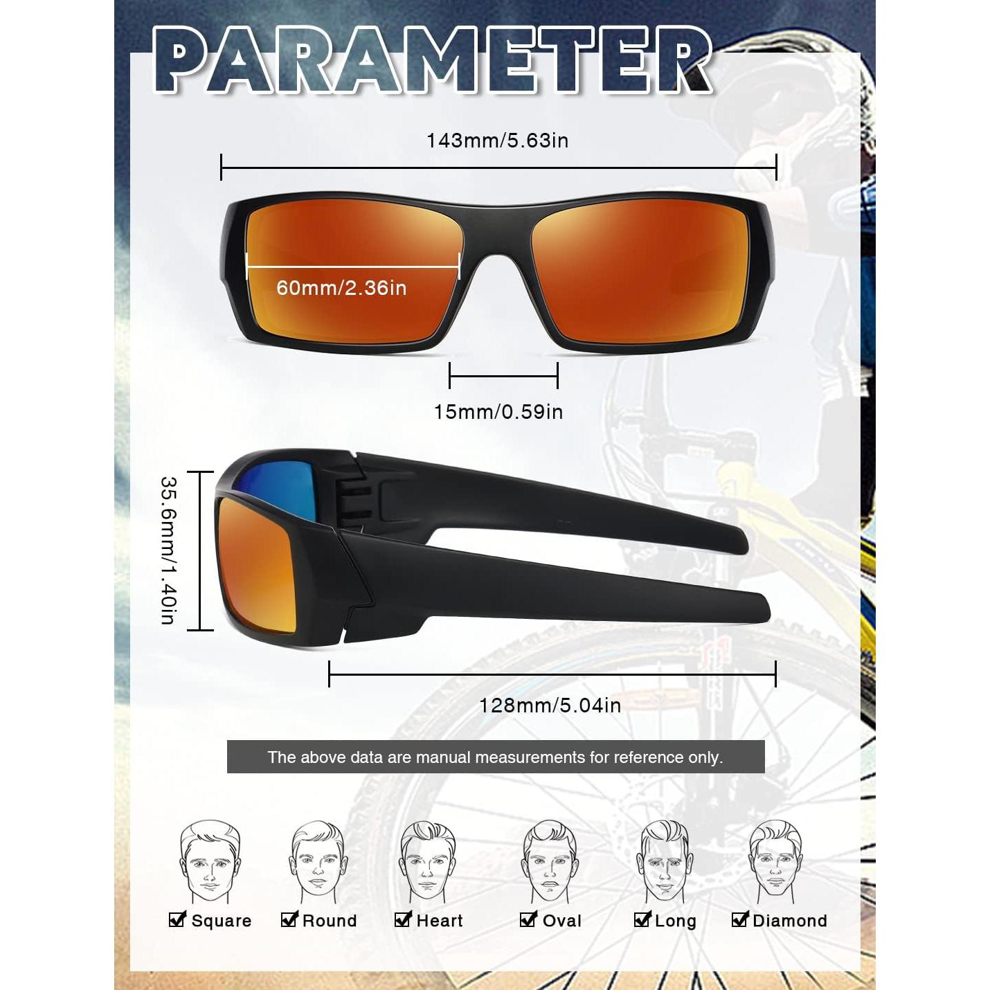 Gafas de sol polarizadas TIANYESY unisex retro deportivas