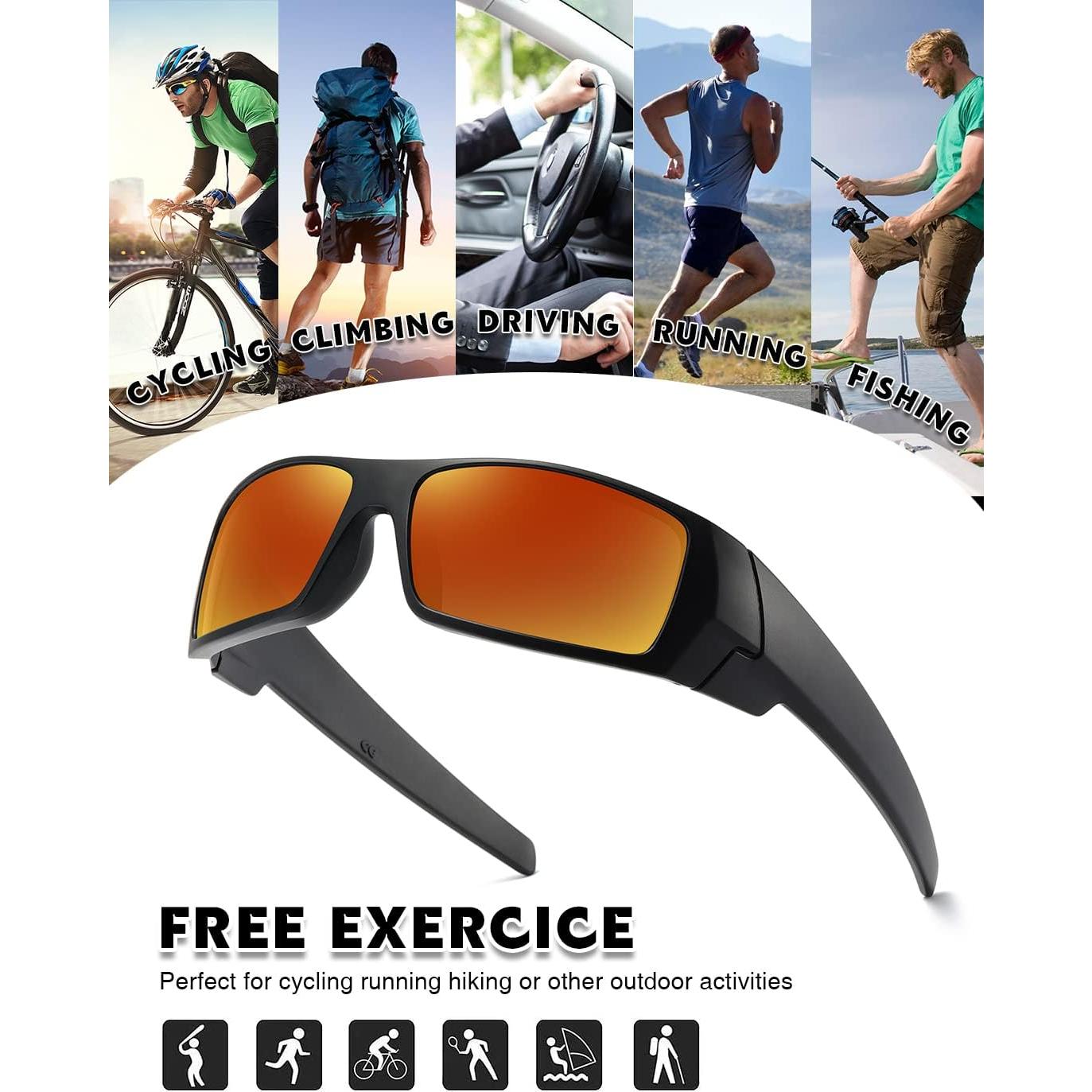 Gafas de sol polarizadas TIANYESY unisex retro deportivas