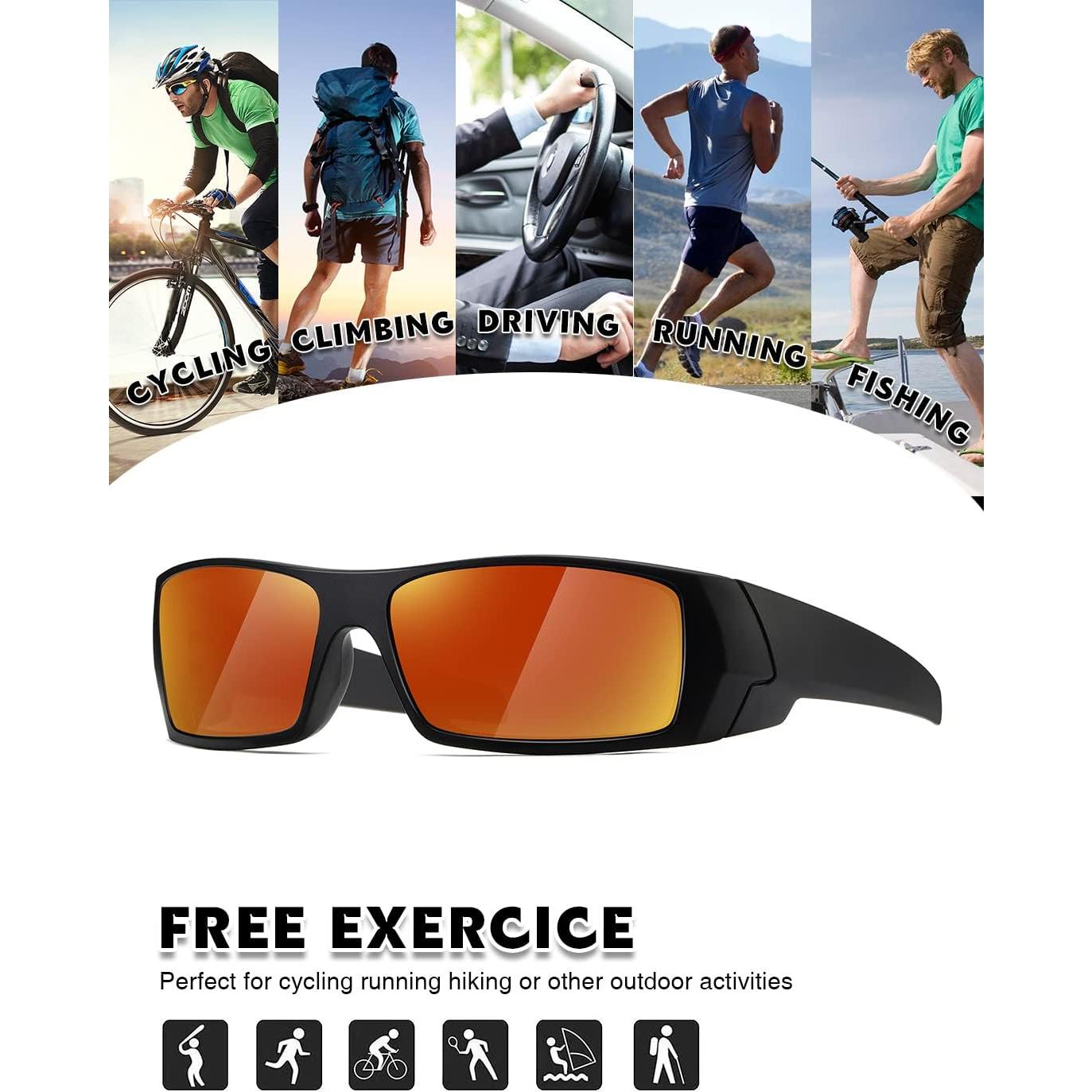 Gafas de sol polarizadas TIANYESY unisex retro deportivas