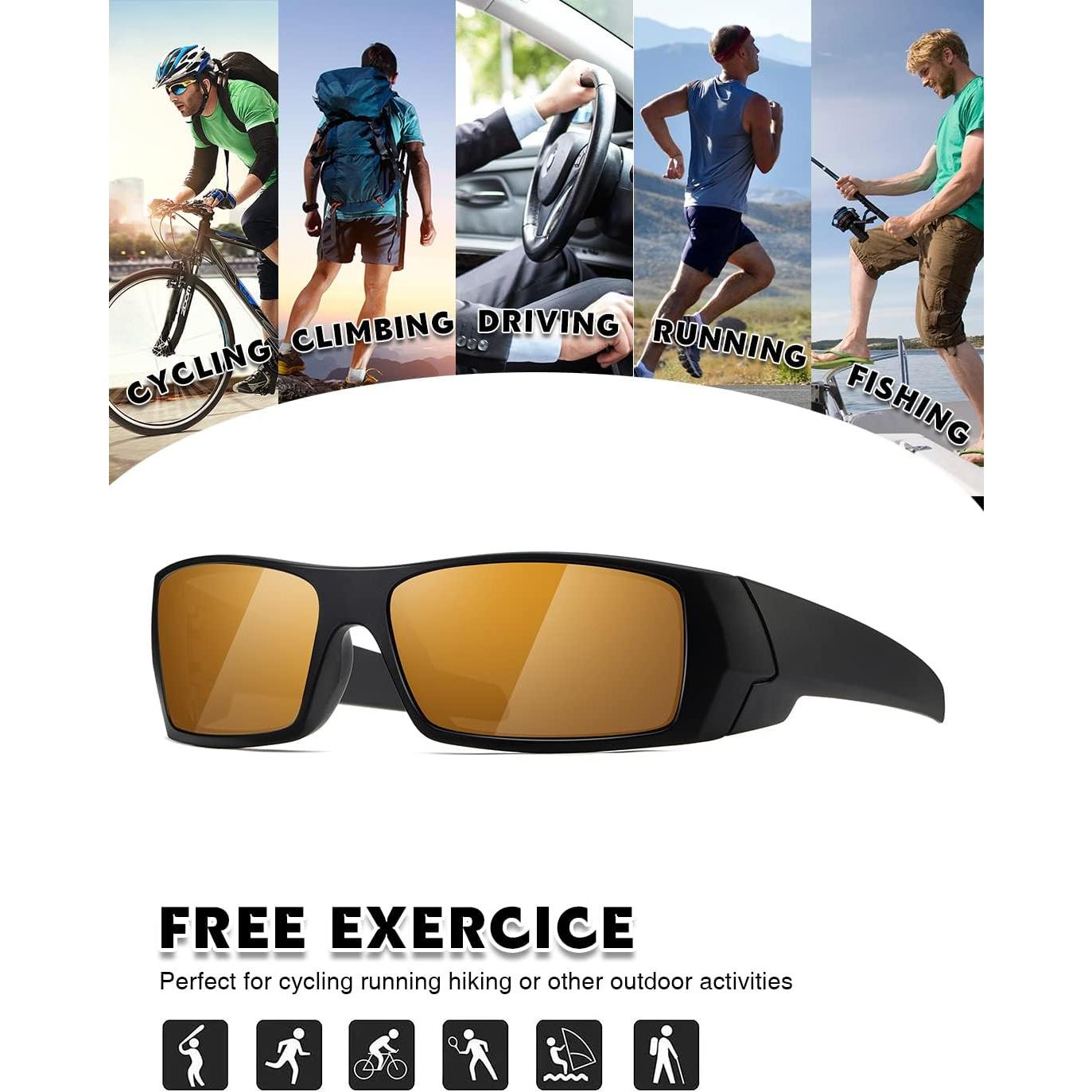 Gafas de sol polarizadas TIANYESY unisex retro deportivas