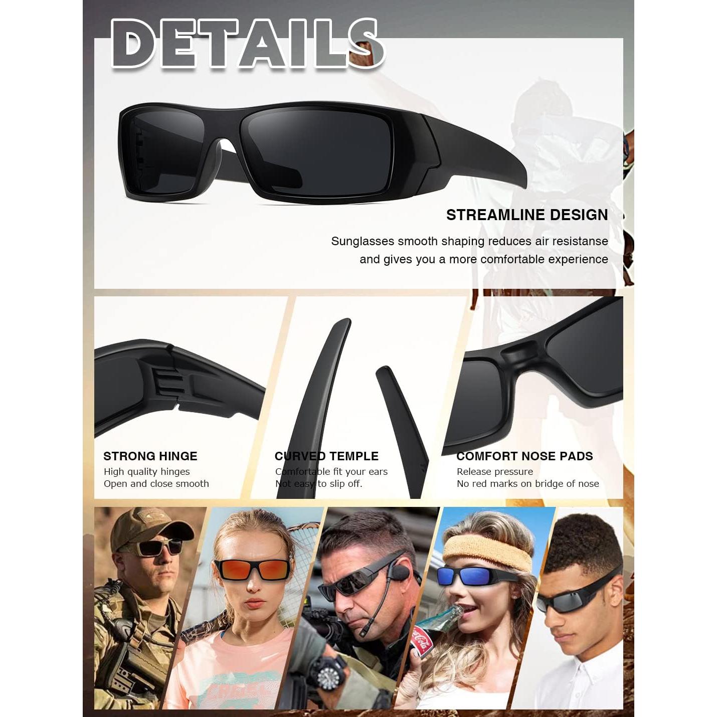 Gafas de Sol Polarizadas TIANYESY Retro Unisex 35.6mm