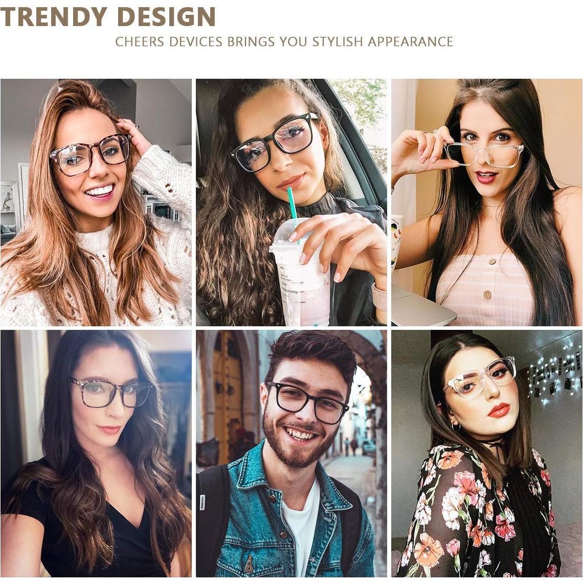 Gafas de lectura CHEERS DEVICES 5 pares 1.0x luz azul