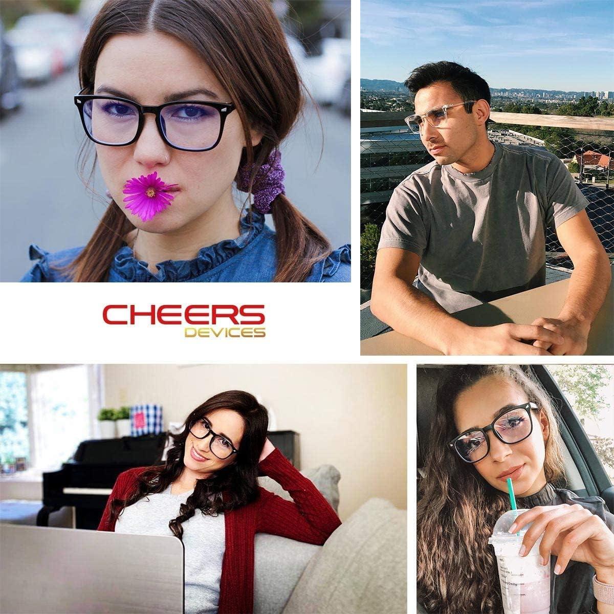 Gafas de lectura CHEERS DEVICES 5 pares 1.0x luz azul