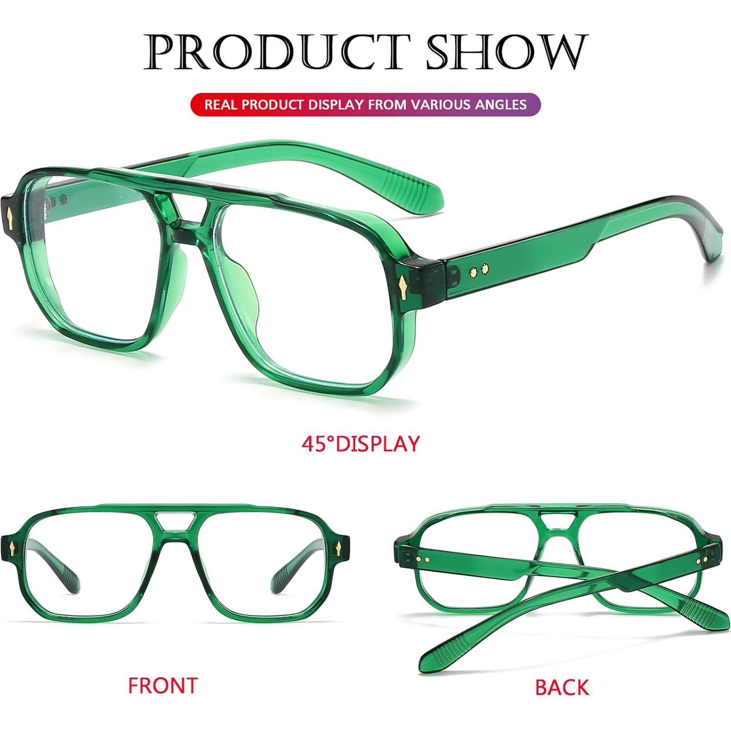 Gafas bloqueadoras luz azul PORADAY retro unisex 15.49x5.99cm