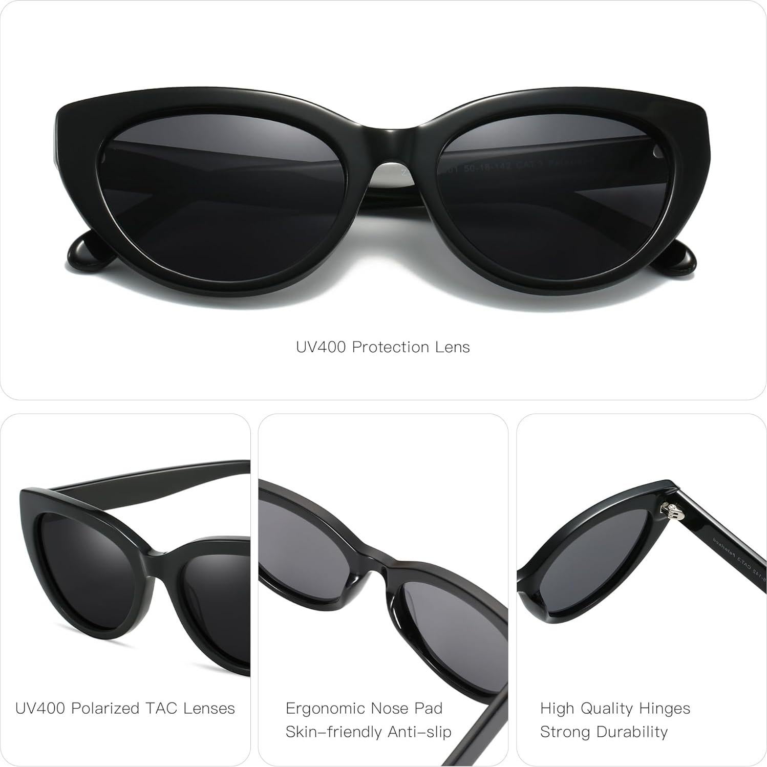 Gafas de sol ZENOTTIC para mujeres - Ojo de gato UV400