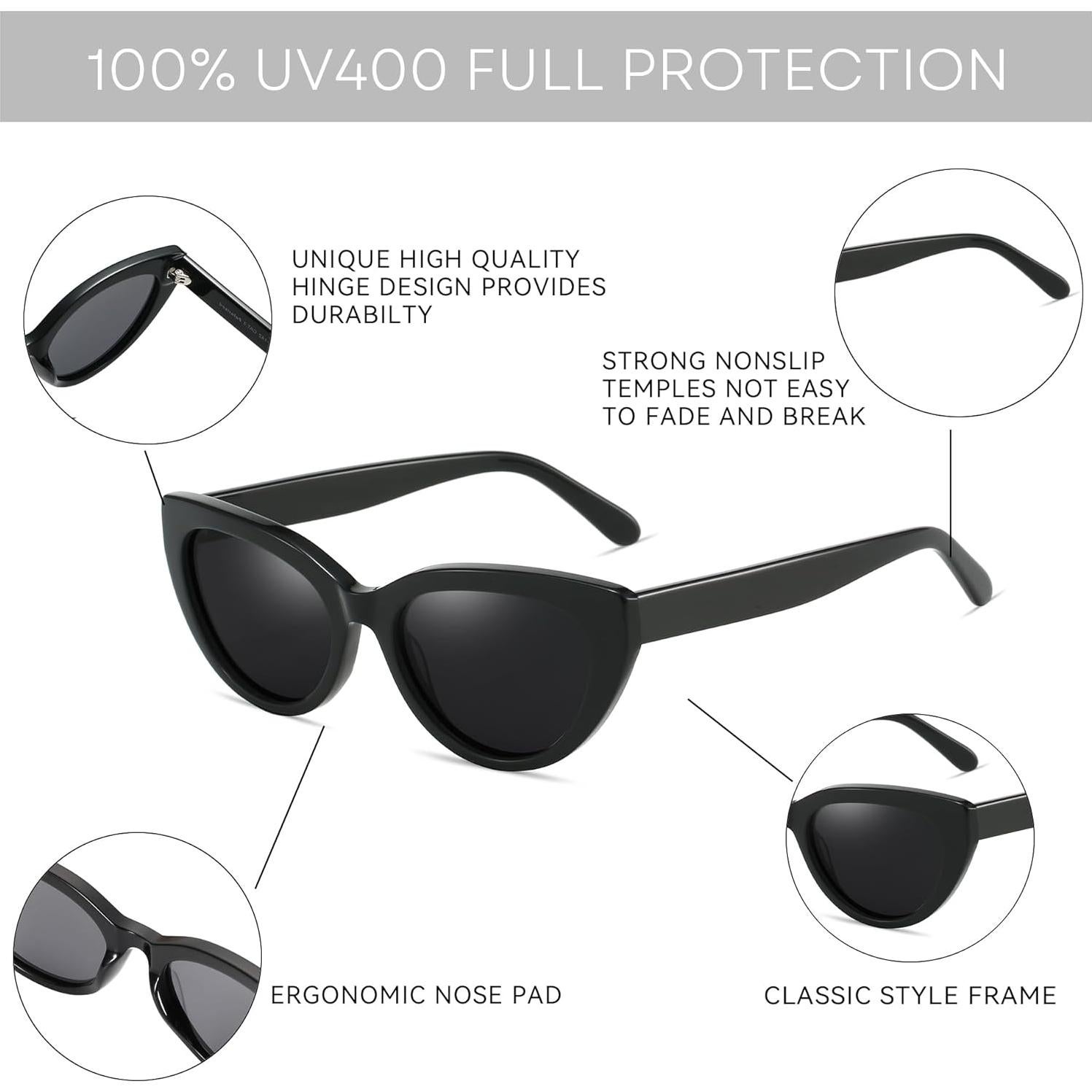 Gafas de sol ZENOTTIC para mujeres - Ojo de gato UV400