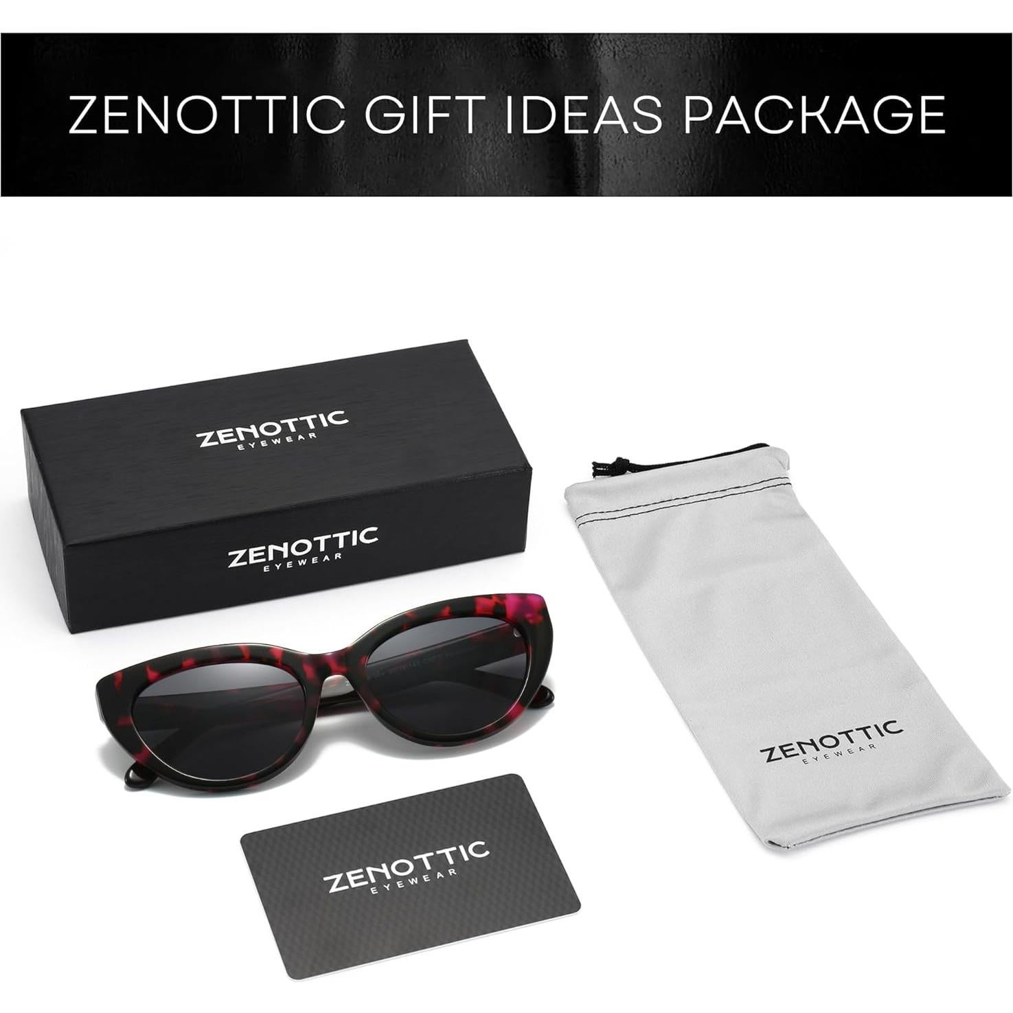 Gafas de sol ZENOTTIC Cat-Eye UV400 para mujeres - Rosa Demi