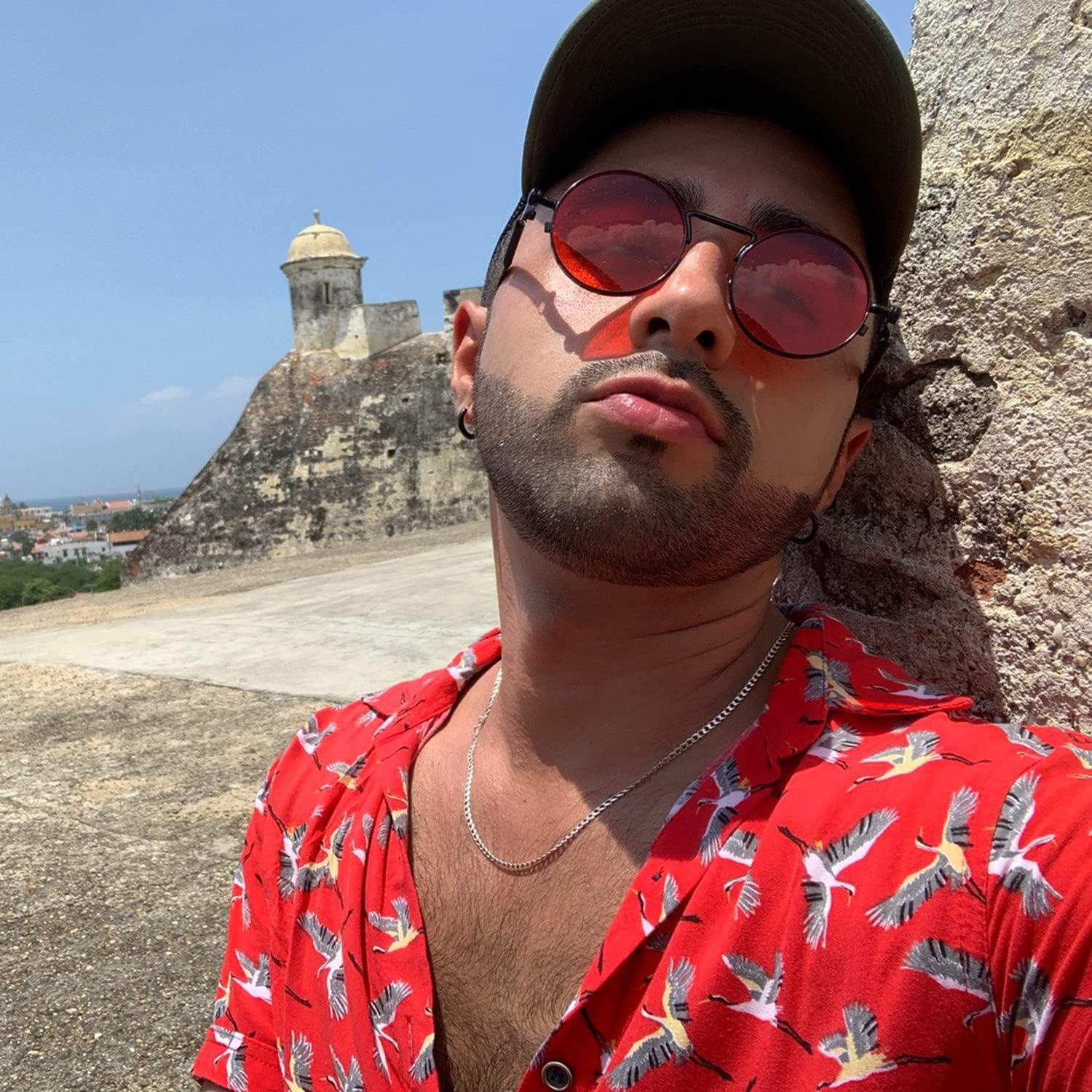 Gafas de sol redondas EYLRIM Eyl8478a UV 100% bloqueo