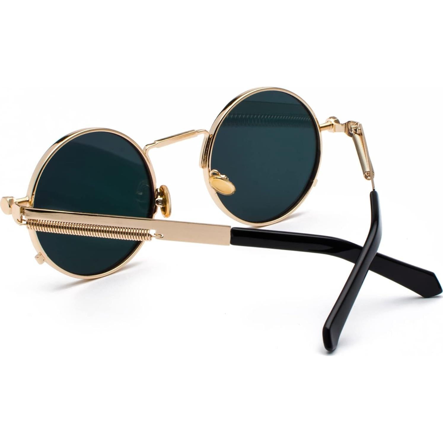 Gafas de sol redondas EYLRIM Eyl8478f 100% UV estilo Steampunk