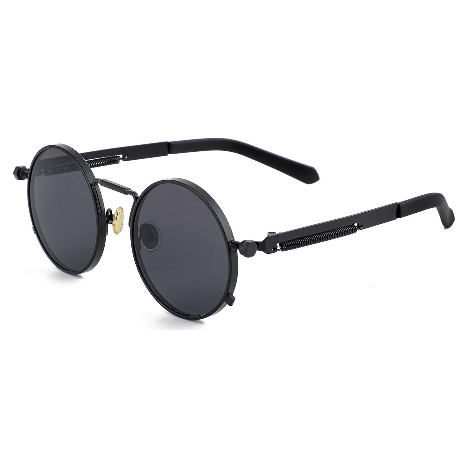 Gafas de sol redondas EYLRIM Eyl8478c 100% UV estilo Steampunk