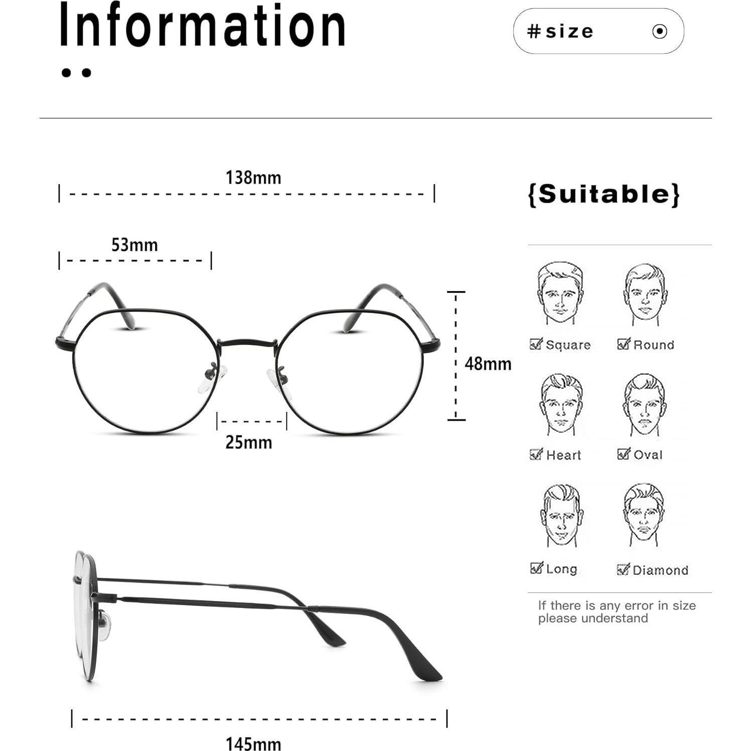 Gafas Redondas Pro Acme con Lentes Transparentes 53mm Unisex