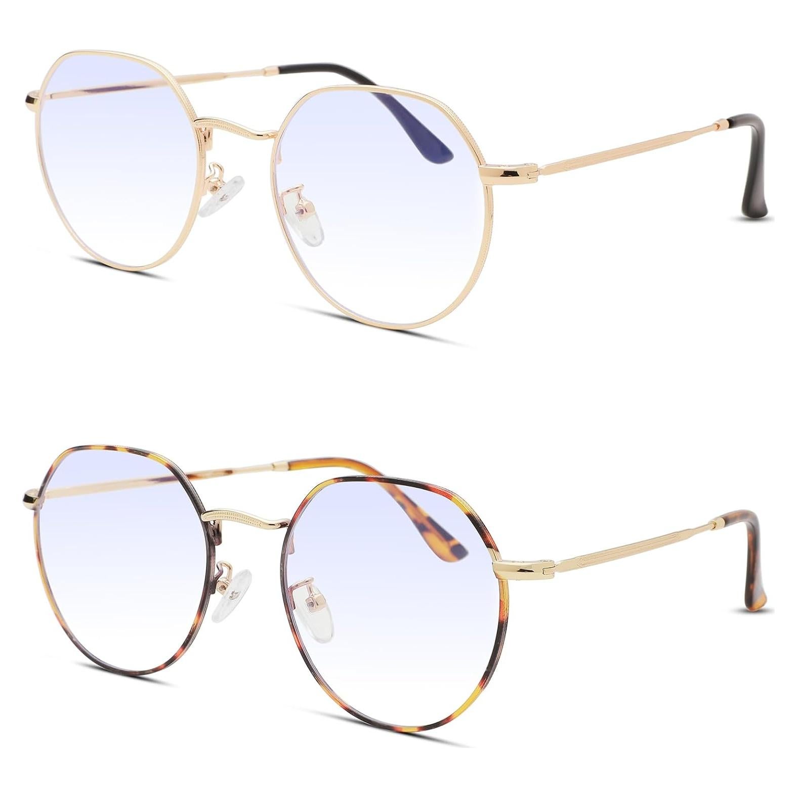 Gafas Pro Acme Redondas Vintage Lente Bloqueo Luz Azul 53mm